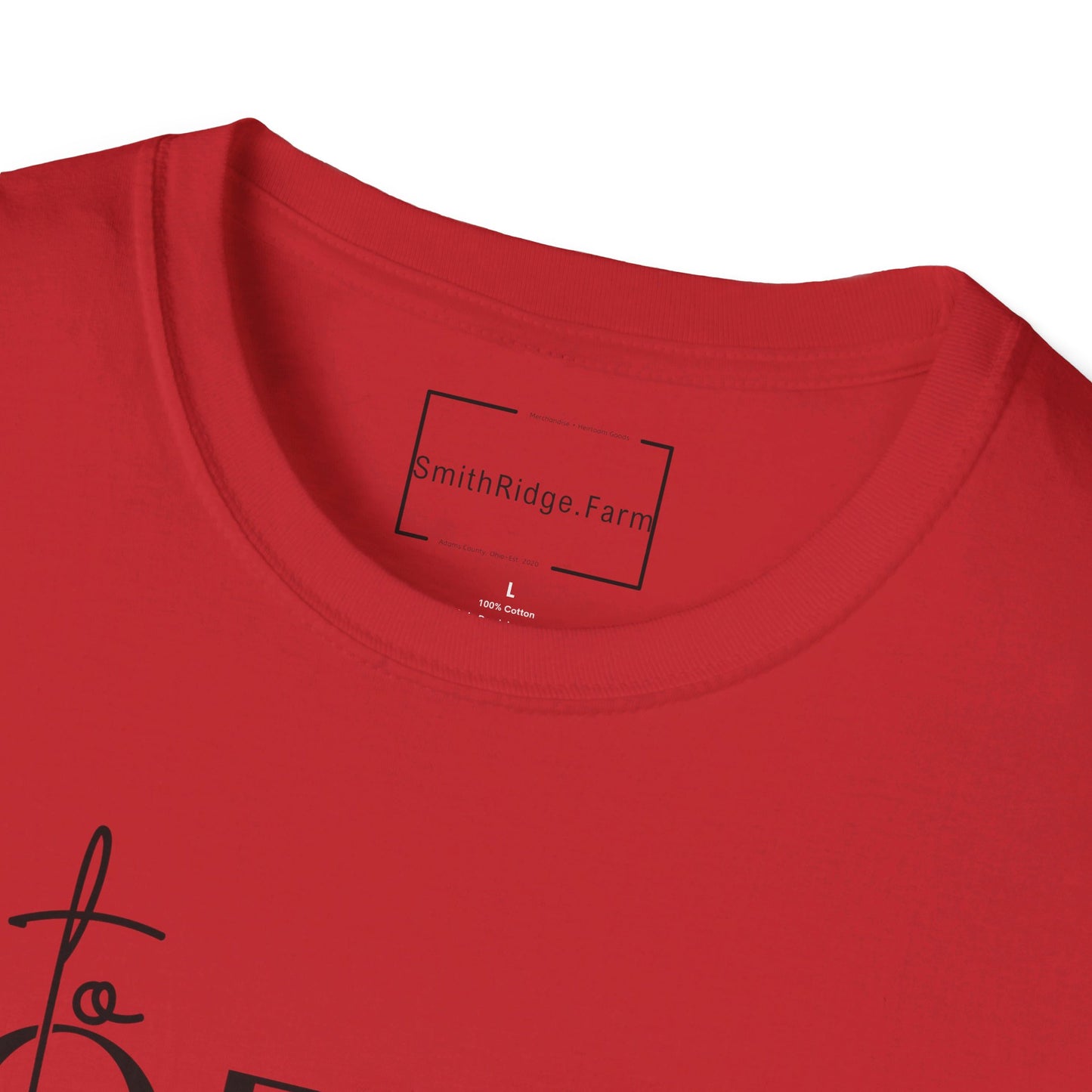 MADE TO WORSHIP PSALM 95:1. Cotton, Short Sleeve, Crew Neck Tee.