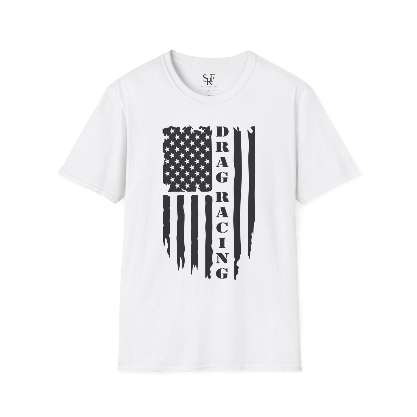 DRAG RACING PATRIOTS. Cotton, Short Sleeve, Crew Neck T-Shirt