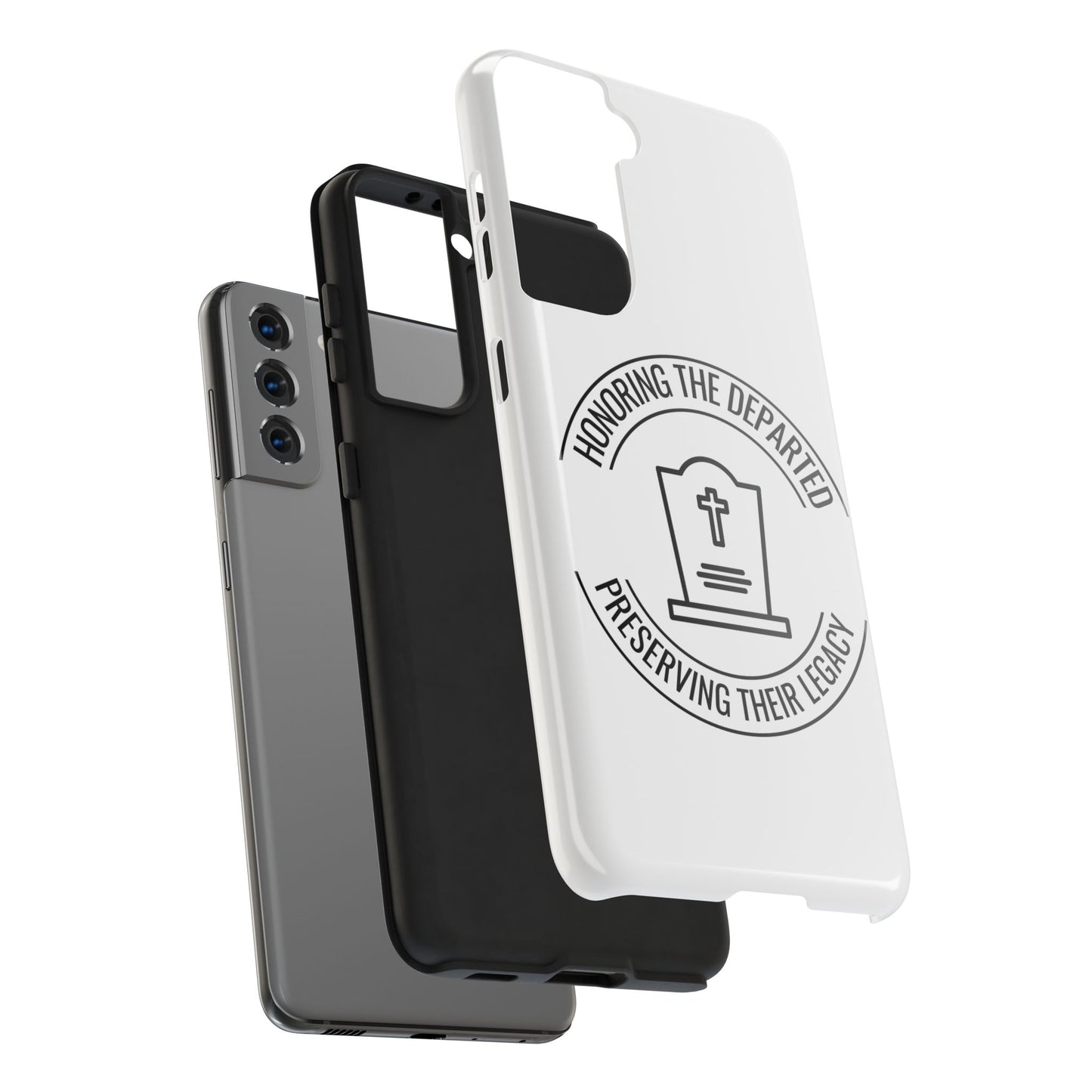 HONORING THE DEPARTED. PRESERVING THEIR LEGACY. CEMETERY PRESERVATION. Tough Phone Case.