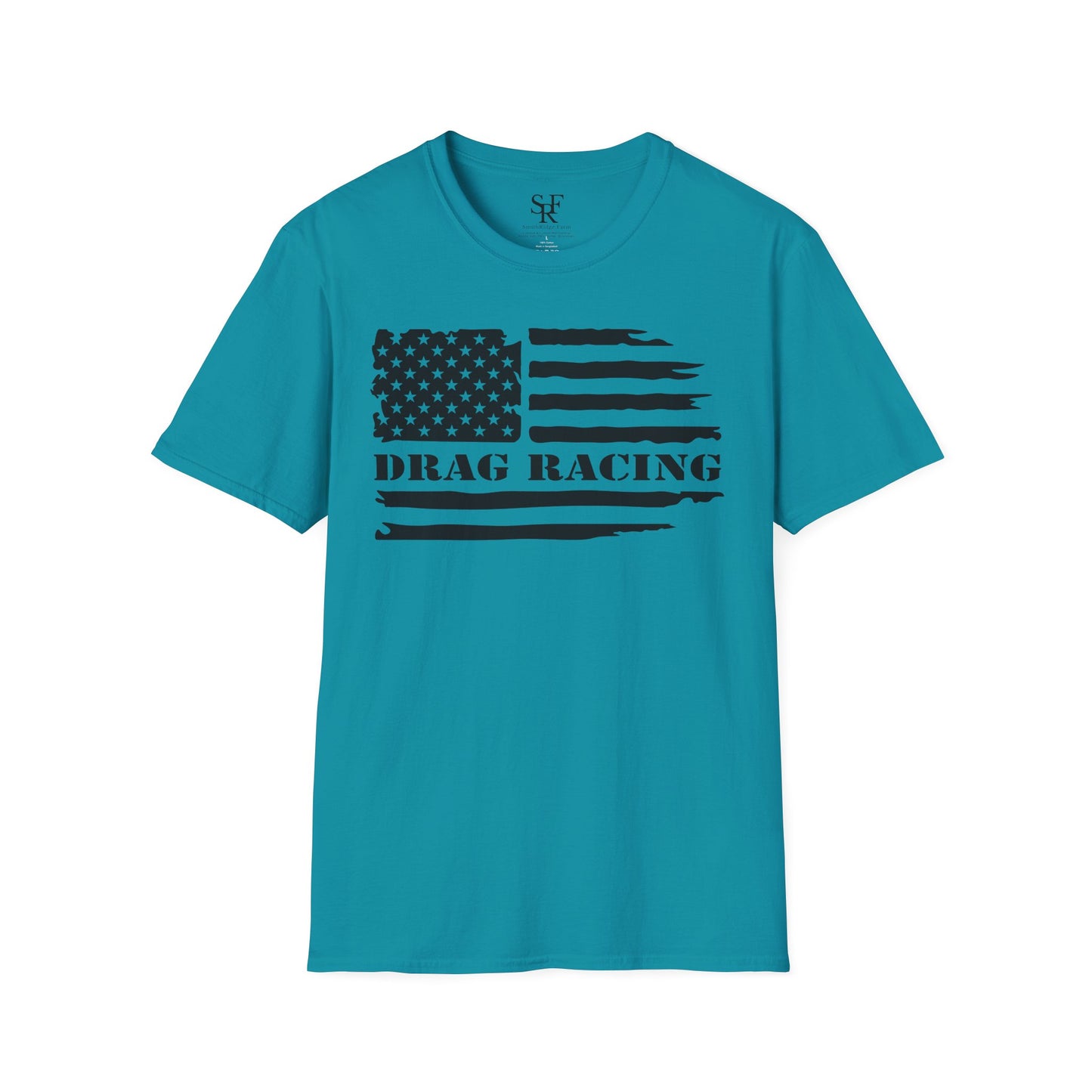 DRAG RACING ENTHUSIAST. Cotton, Short Sleeve, Crew Neck T-Shirt