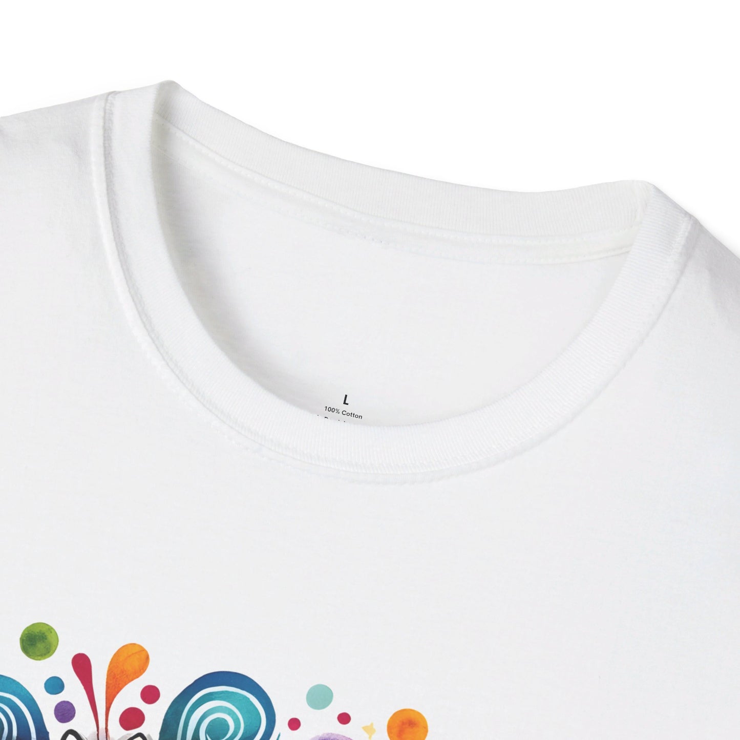 PEACE, LOVE, HIPPIE SOUL. Cotton, Short Sleeve, Crew Neck Tee.