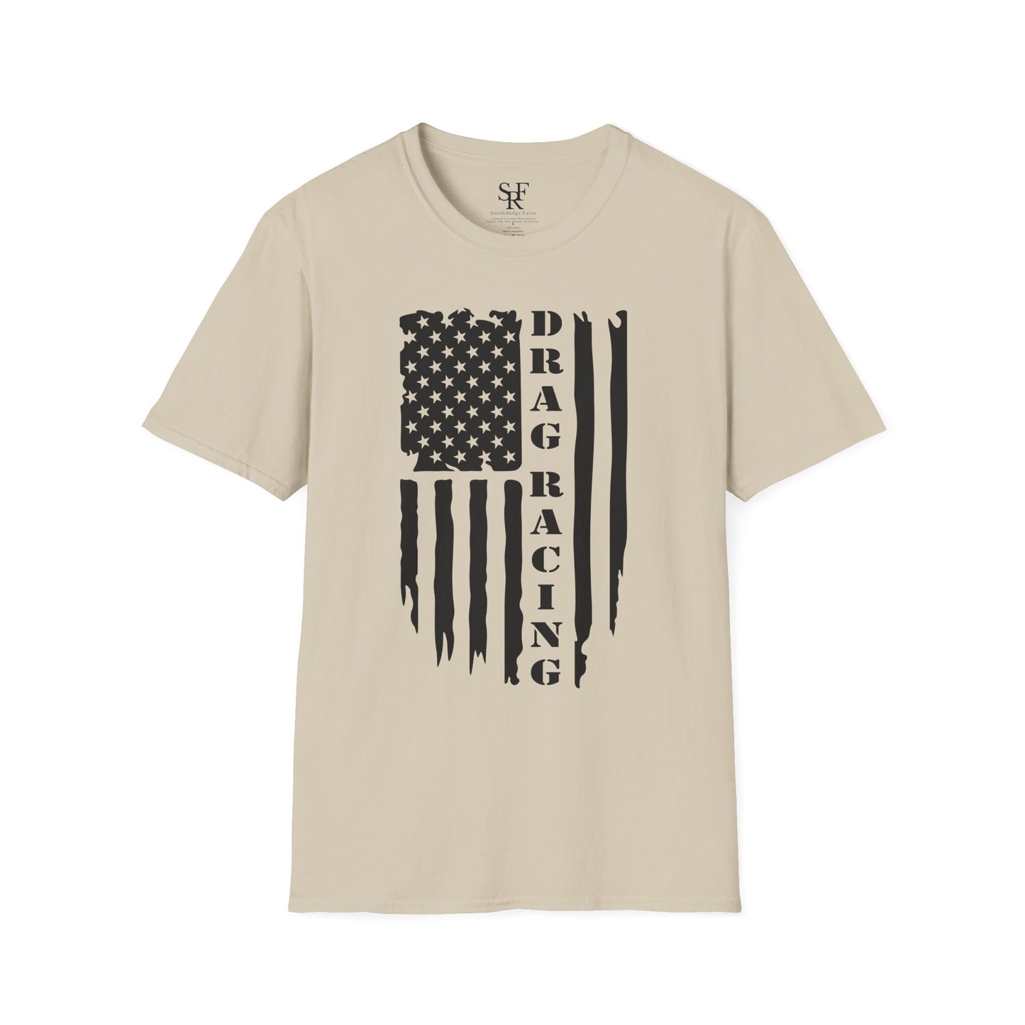 DRAG RACING PATRIOTS. Cotton, Short Sleeve, Crew Neck T-Shirt
