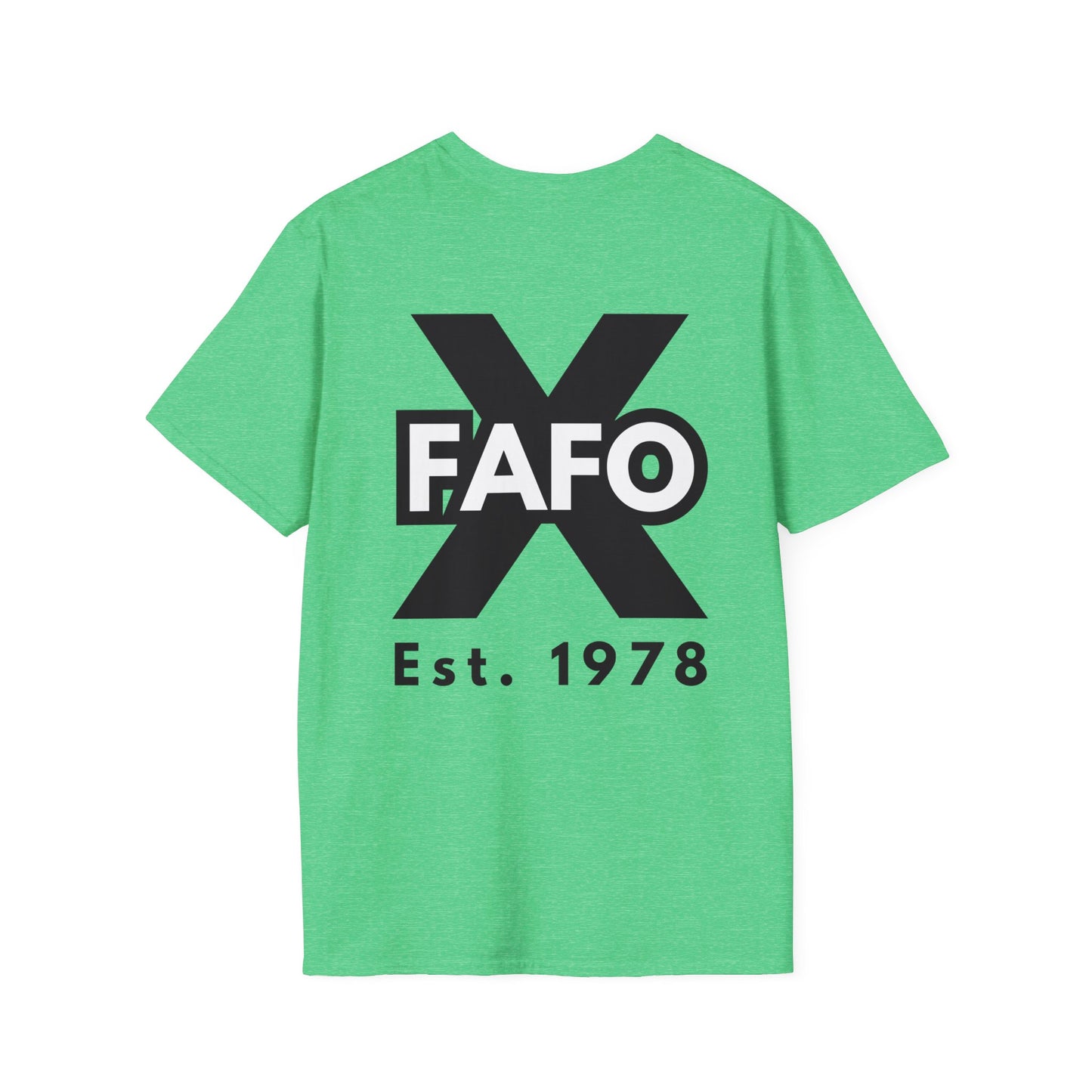 GEN X, THE FAFO CREW, Est 1978. Cotton, Short Sleeve, Crew Neck Tee in Light Colors.