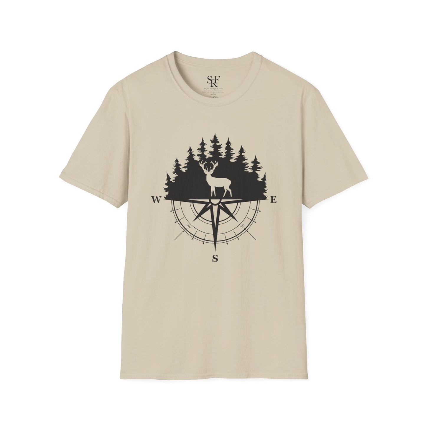 DEER HUNTING. Cotton, Short Sleeve, Crew Neck T-Shirt