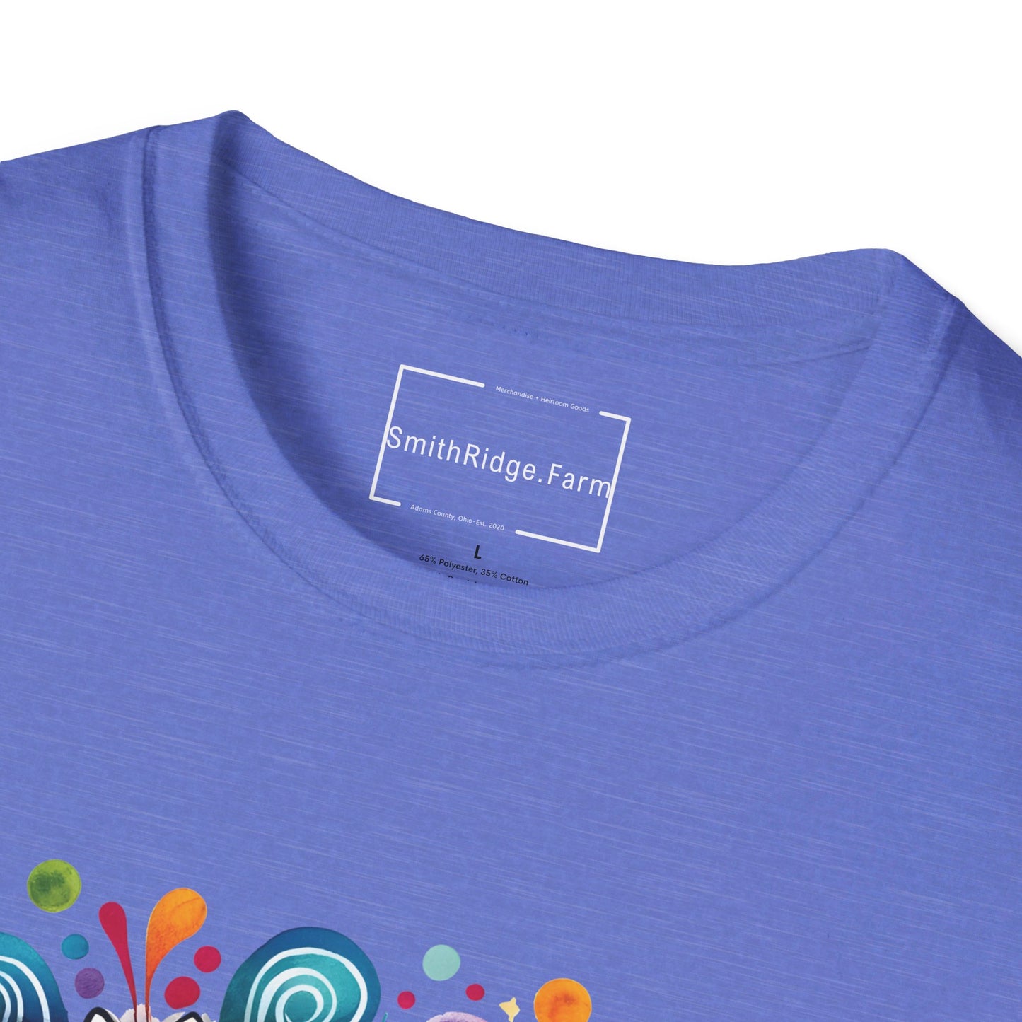 PEACE, LOVE, HIPPIE SOUL. Cotton, Short Sleeve, Crew Neck Tee.