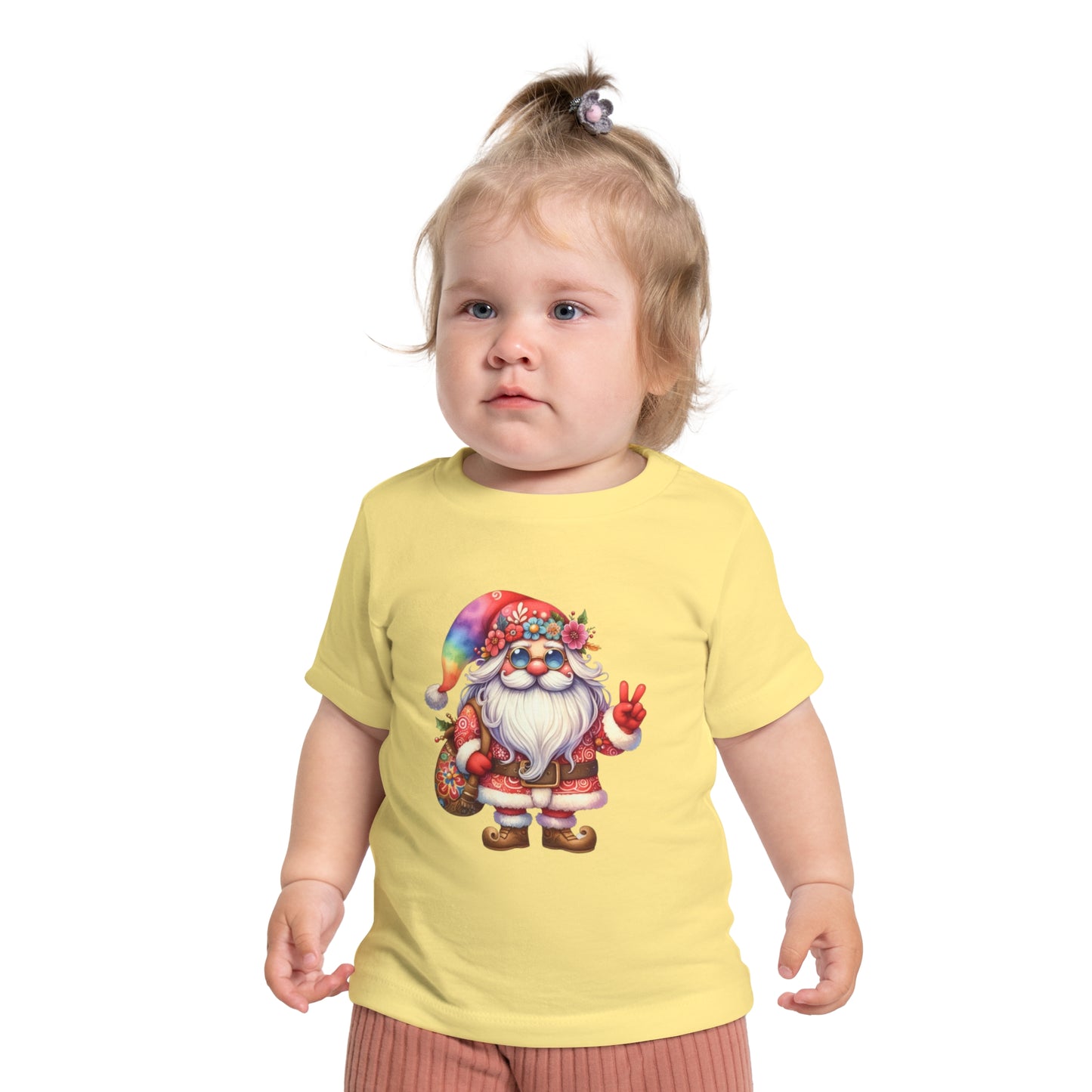 HIPPIE GNOME. CHRISTMAS GNOME. SANTA GNOME. Baby Short Sleeve T-Shirt