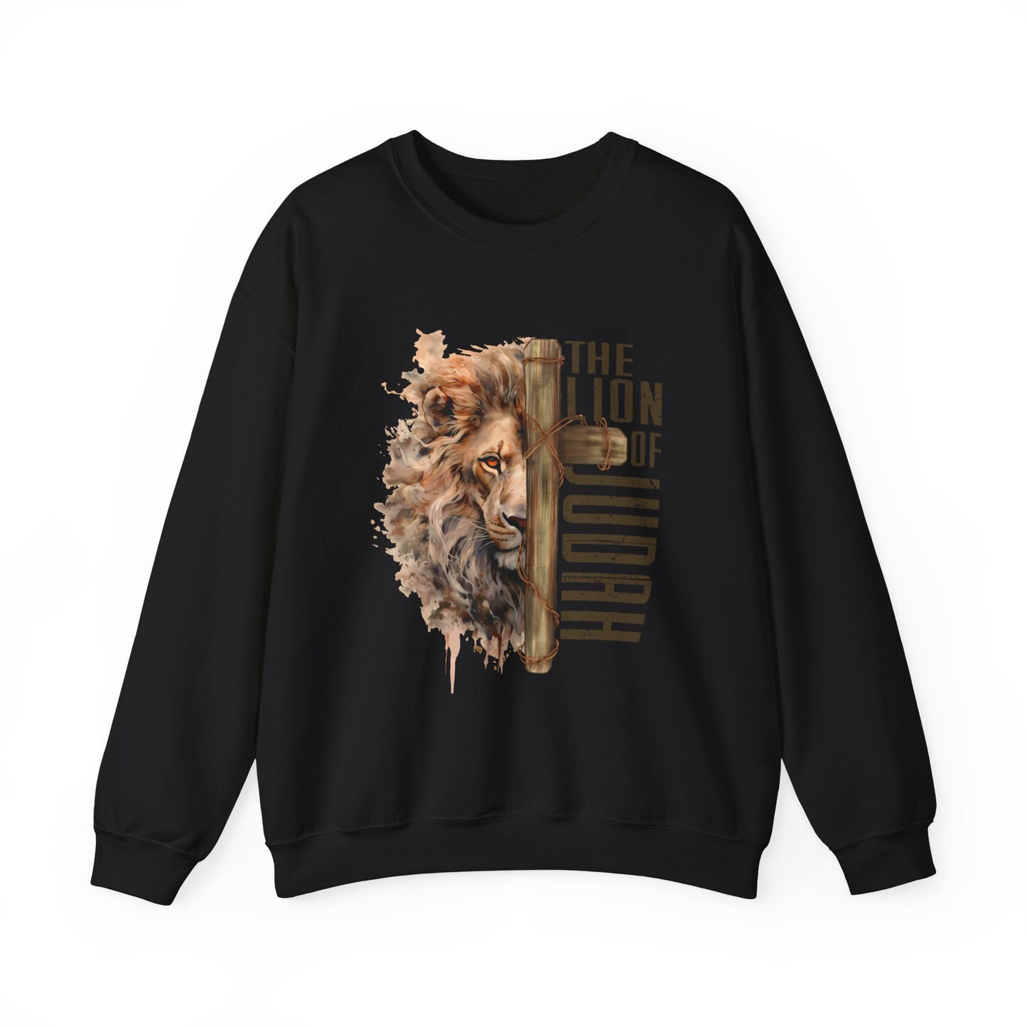 THE LION OF JUDAH. Unisex Heavy Blend Crewneck Sweatshirt.