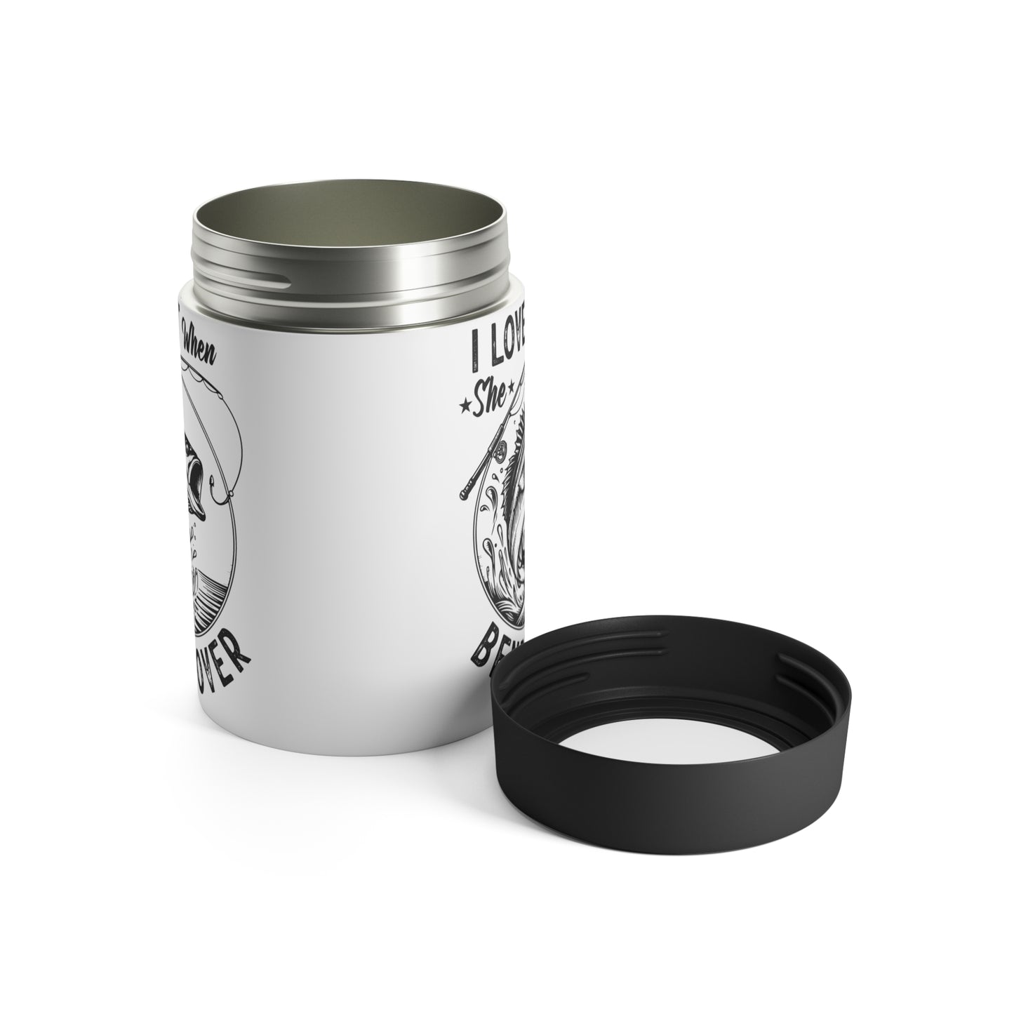 I LOVE IT WHEN SHE BENDS OVER. 12oz Can Holder.