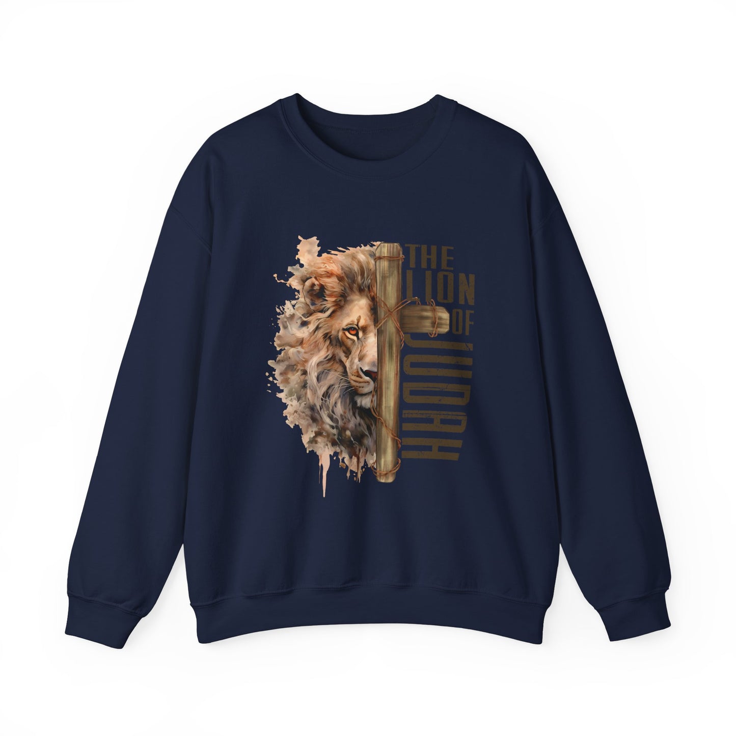 THE LION OF JUDAH. Unisex Heavy Blend Crewneck Sweatshirt.