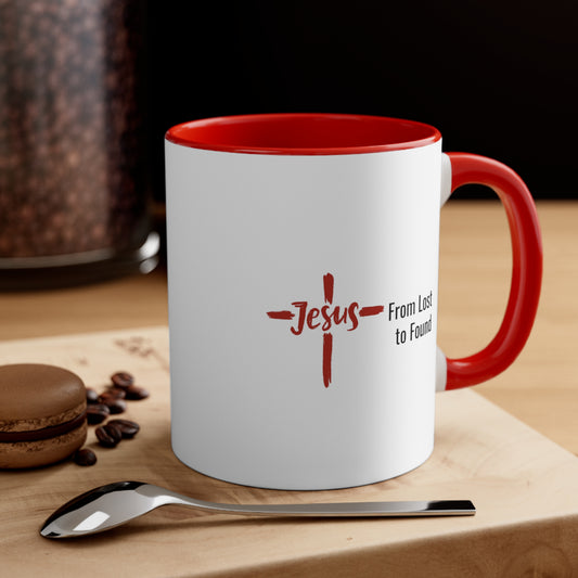 Jesus, From Lost to Found coffee mug at SherriFowler.com #JesusIsKing #Yeshua