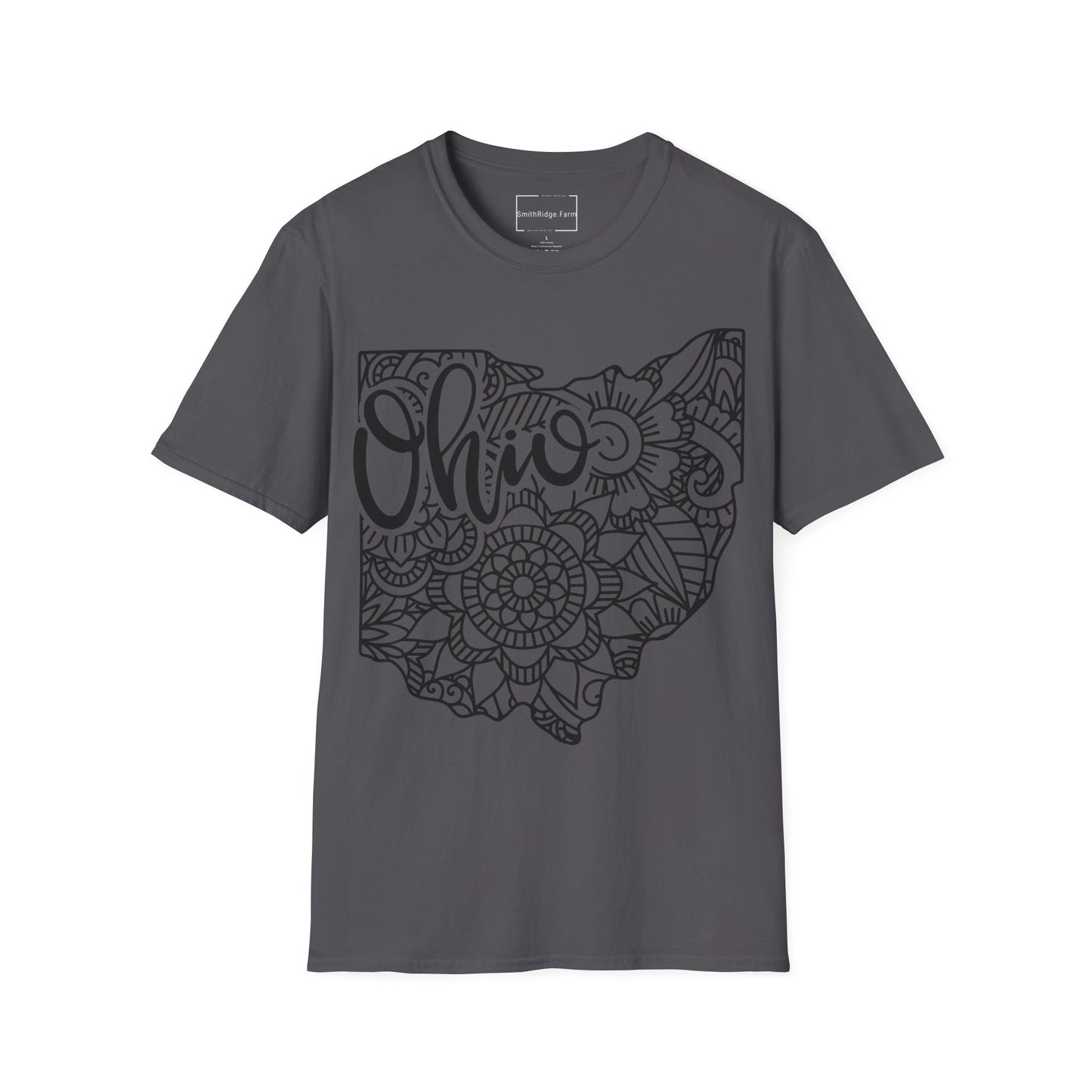 OHIO. Cotton, Short Sleeve, Crew Neck Tee.