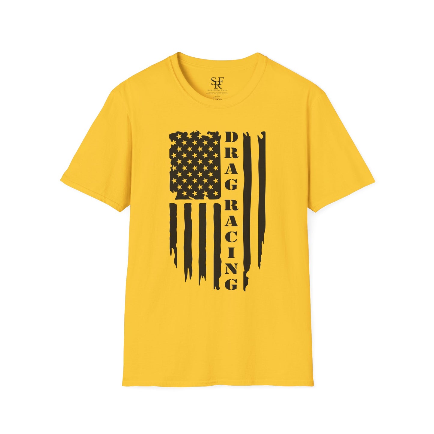 DRAG RACING PATRIOTS. Cotton, Short Sleeve, Crew Neck T-Shirt