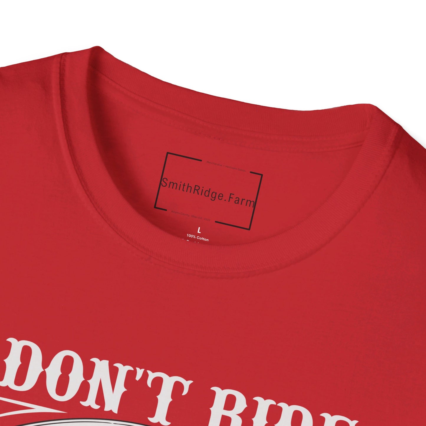 I DON'T RIDE MY OWN BIKE, BUT I DO RIDE MY OWN BIKER. MOTORCYCLE HUMOR. Cotton, Short Sleeve, Crew Neck Tee.
