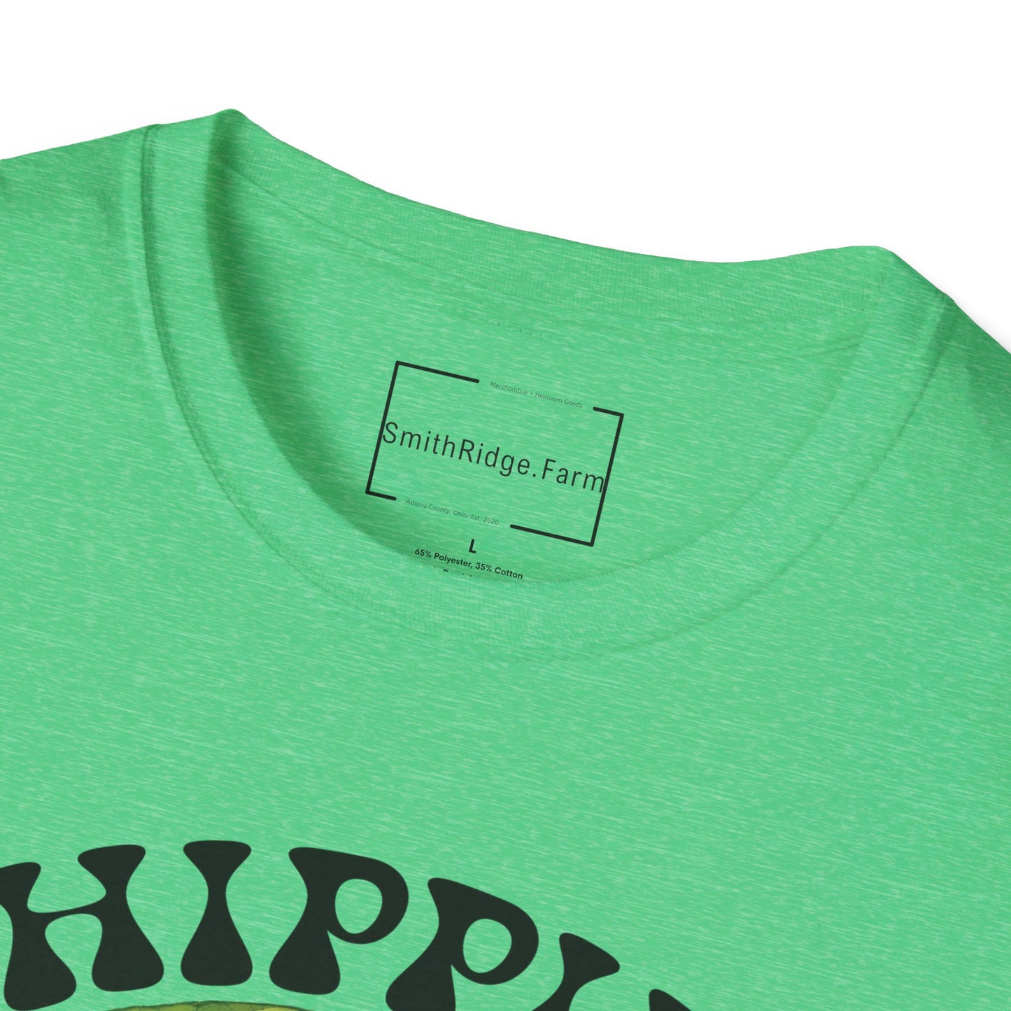 HIPPIE CHICK. Cotton, Short Sleeve, Crew Neck Tee.