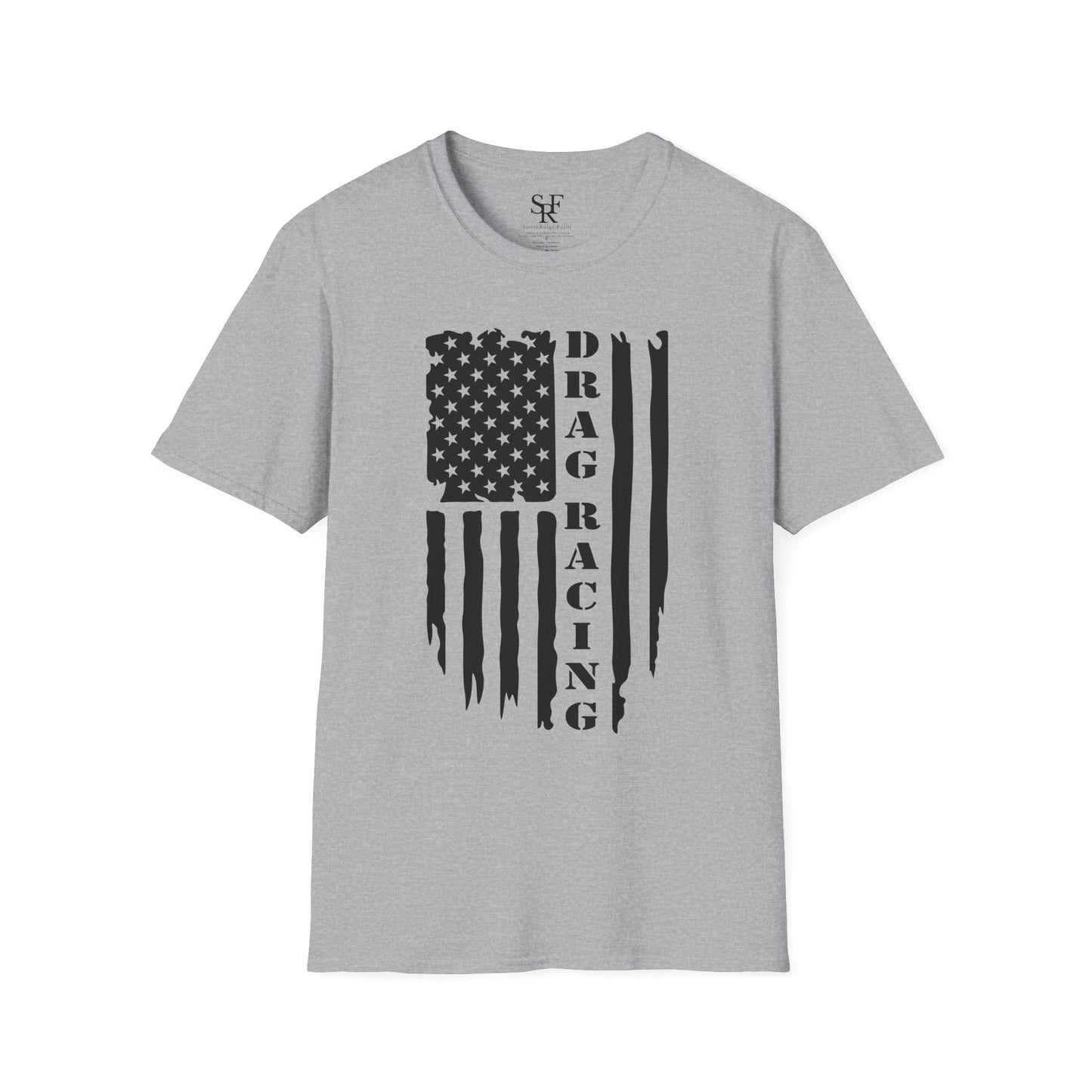 DRAG RACING PATRIOTS. Cotton, Short Sleeve, Crew Neck T-Shirt