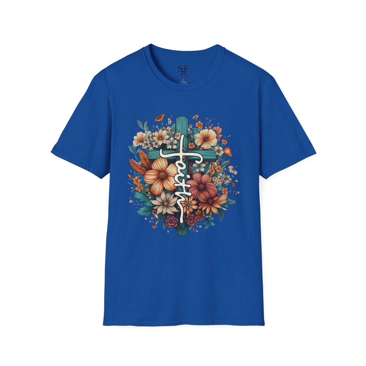 FAITH. Cotton, Short Sleeve, Crew Neck T-Shirt