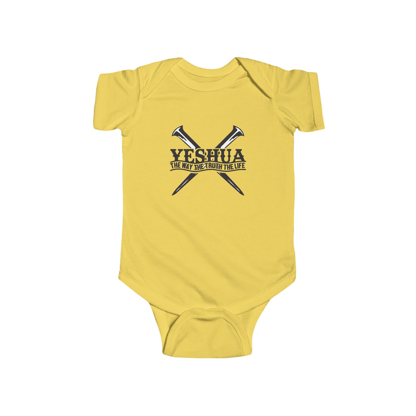YESHUA THE WAY THE TRUTH THE LIFE. Infant Fine Jersey Bodysuit.