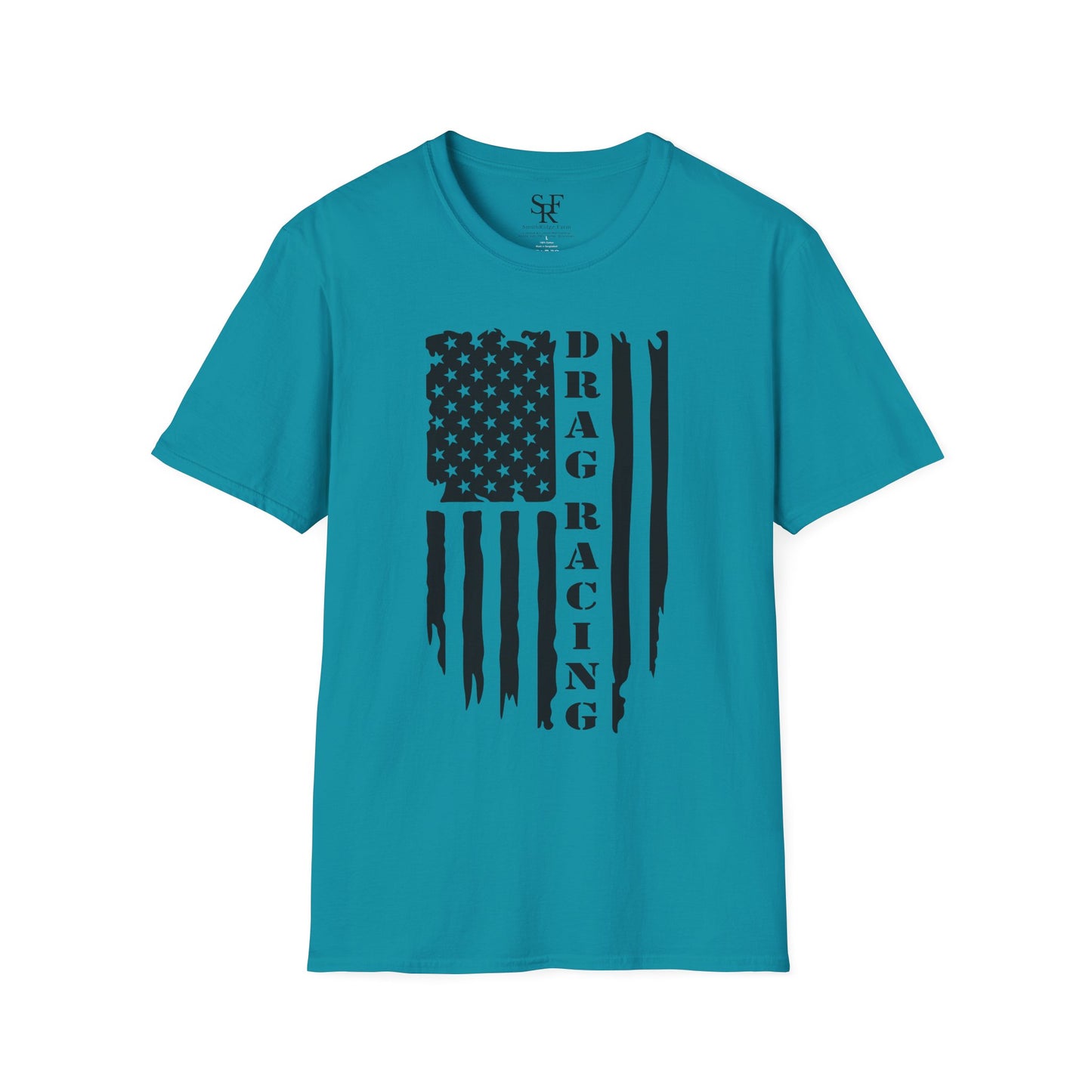 DRAG RACING PATRIOTS. Cotton, Short Sleeve, Crew Neck T-Shirt