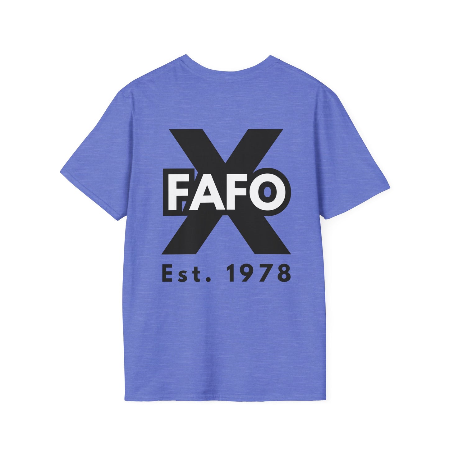 GEN X, THE FAFO CREW, Est 1978. Cotton, Short Sleeve, Crew Neck Tee in Light Colors.