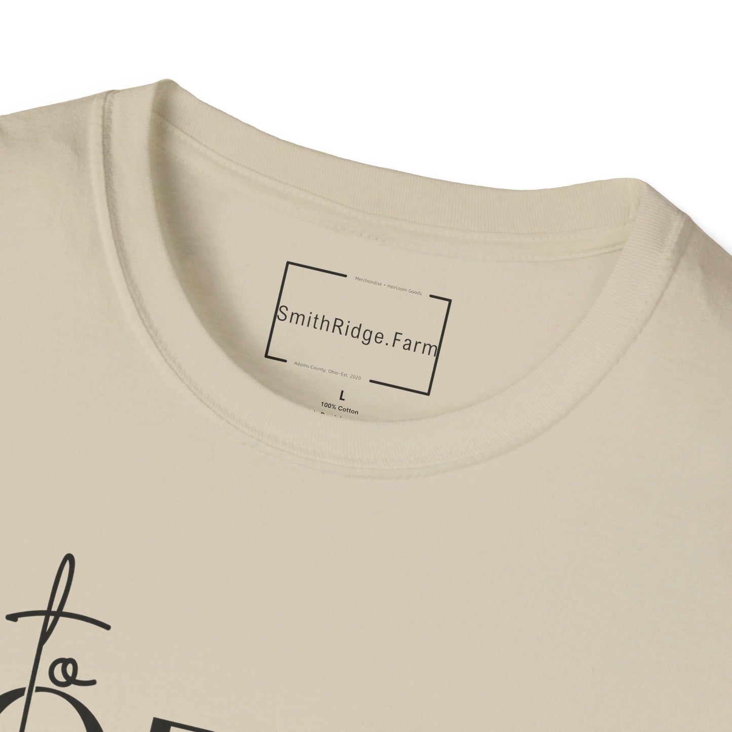 MADE TO WORSHIP PSALM 95:1. Cotton, Short Sleeve, Crew Neck Tee.