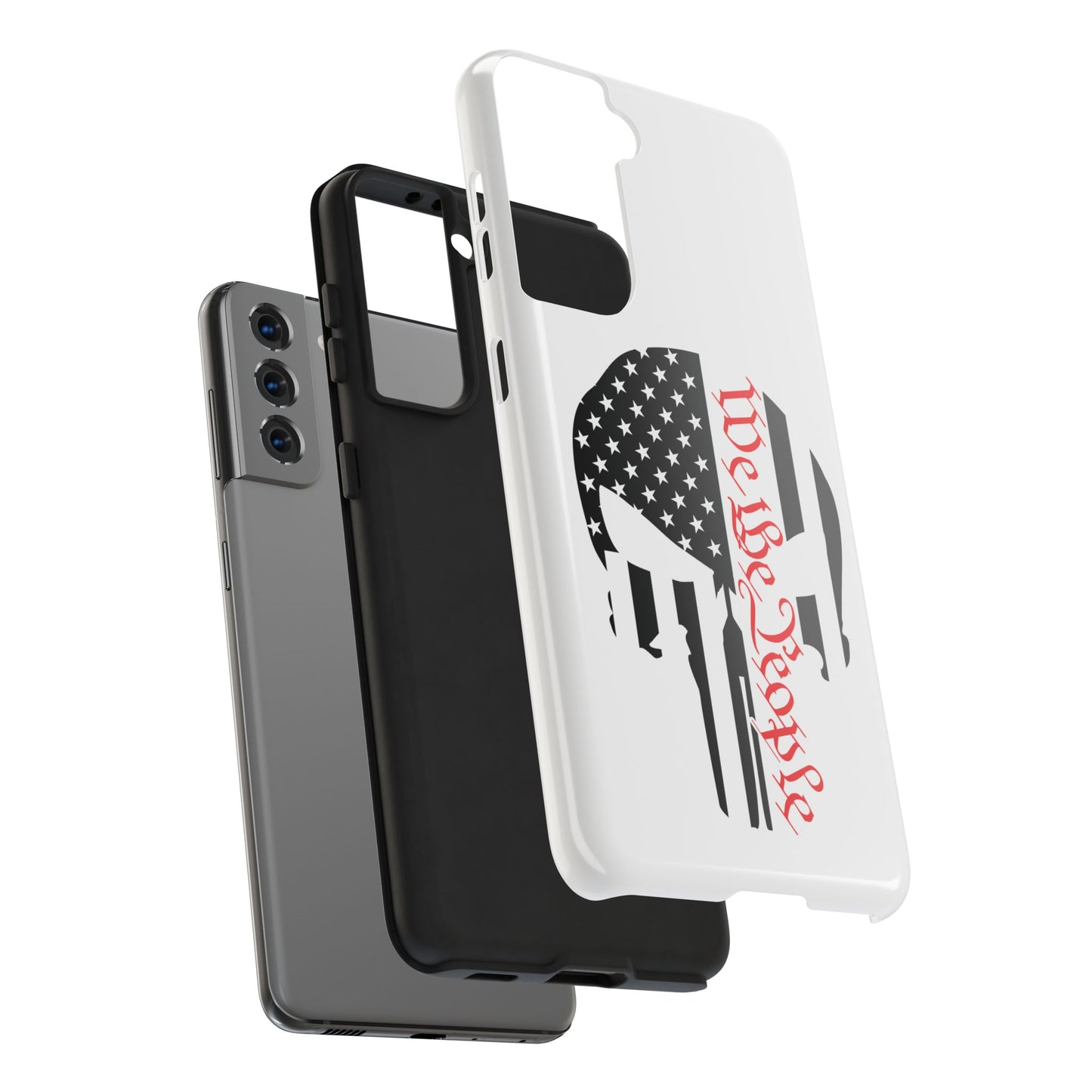 WE THE PEOPLE. PUNISHER SKULL LOGO. Tough Phone Case.