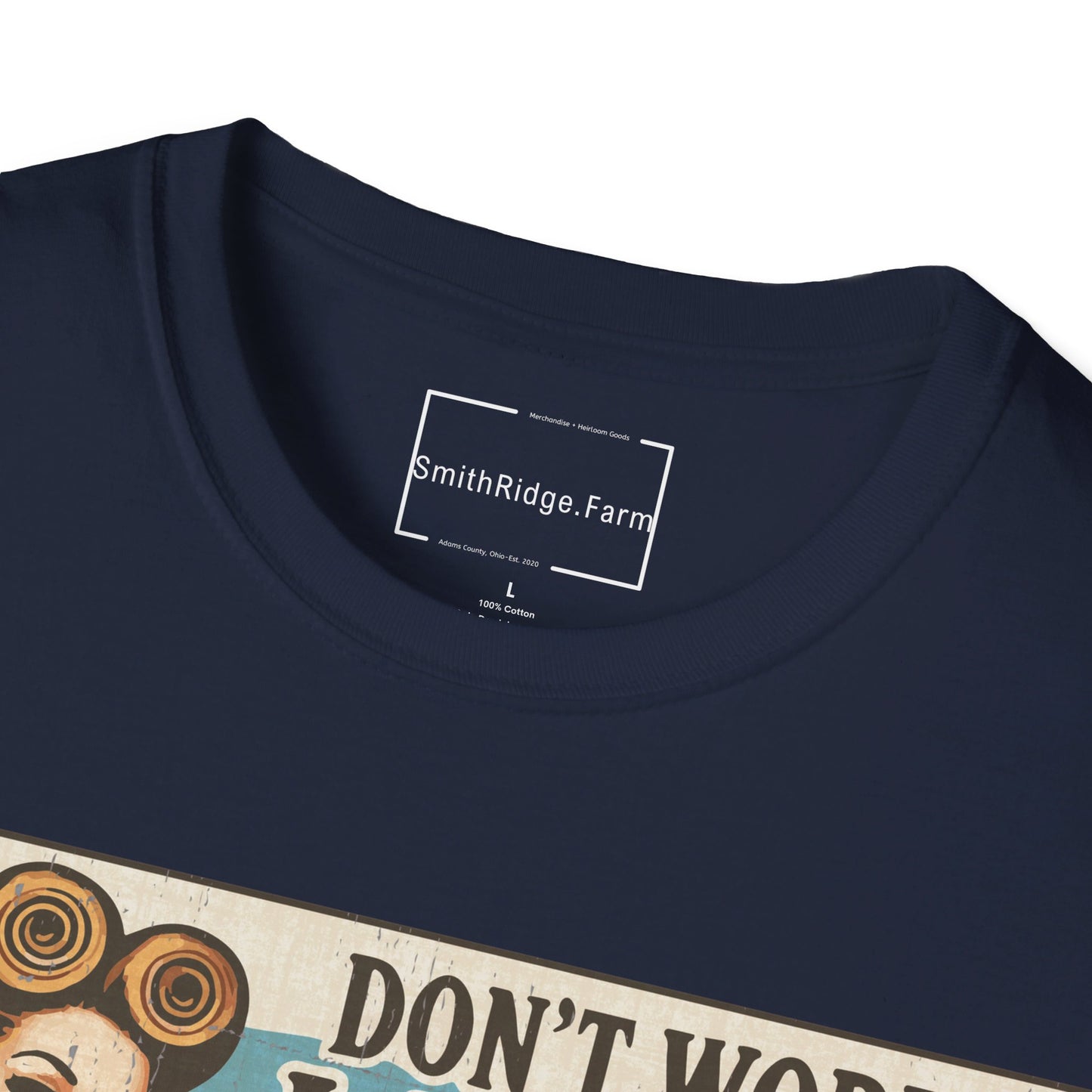 DON'T WORRY LAUNDRY, NOBODY'S DOING ME EITHER. Cotton, Short Sleeve, Crew Neck Tee.