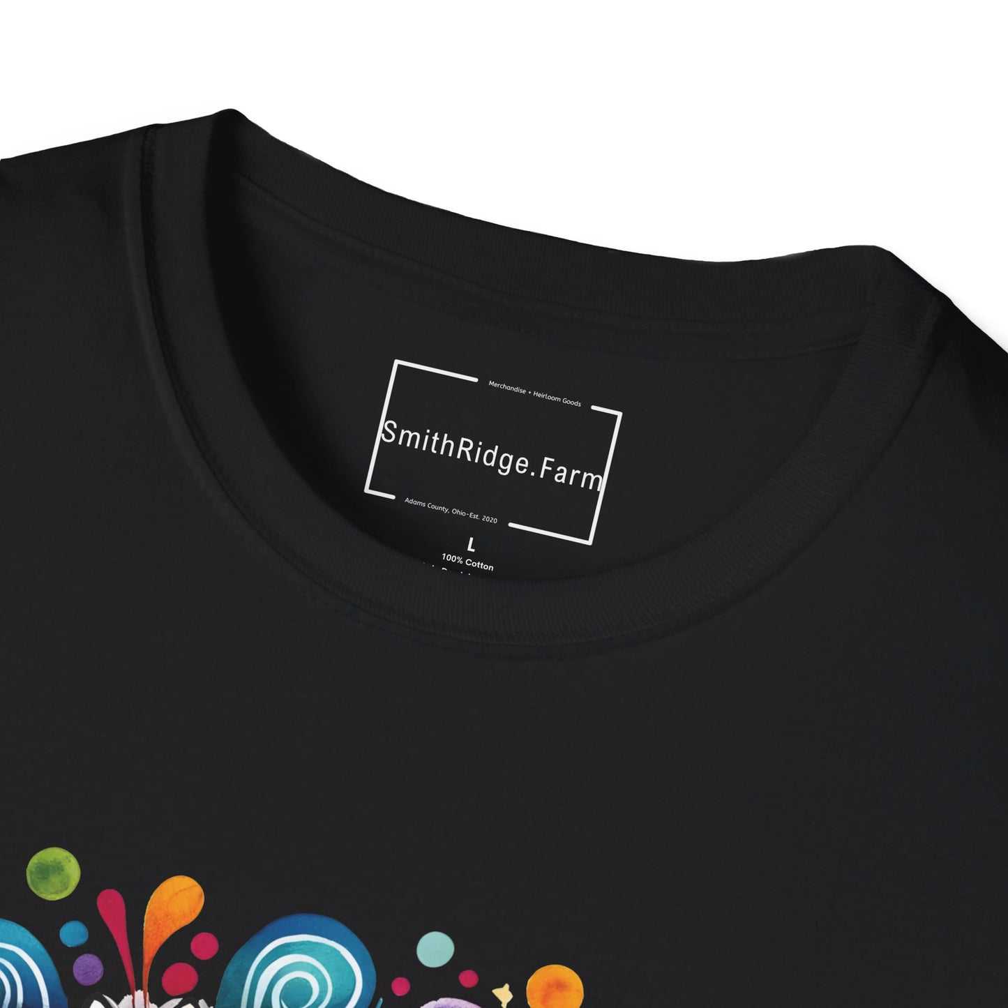 PEACE, LOVE, HIPPIE SOUL. Cotton, Short Sleeve, Crew Neck Tee.