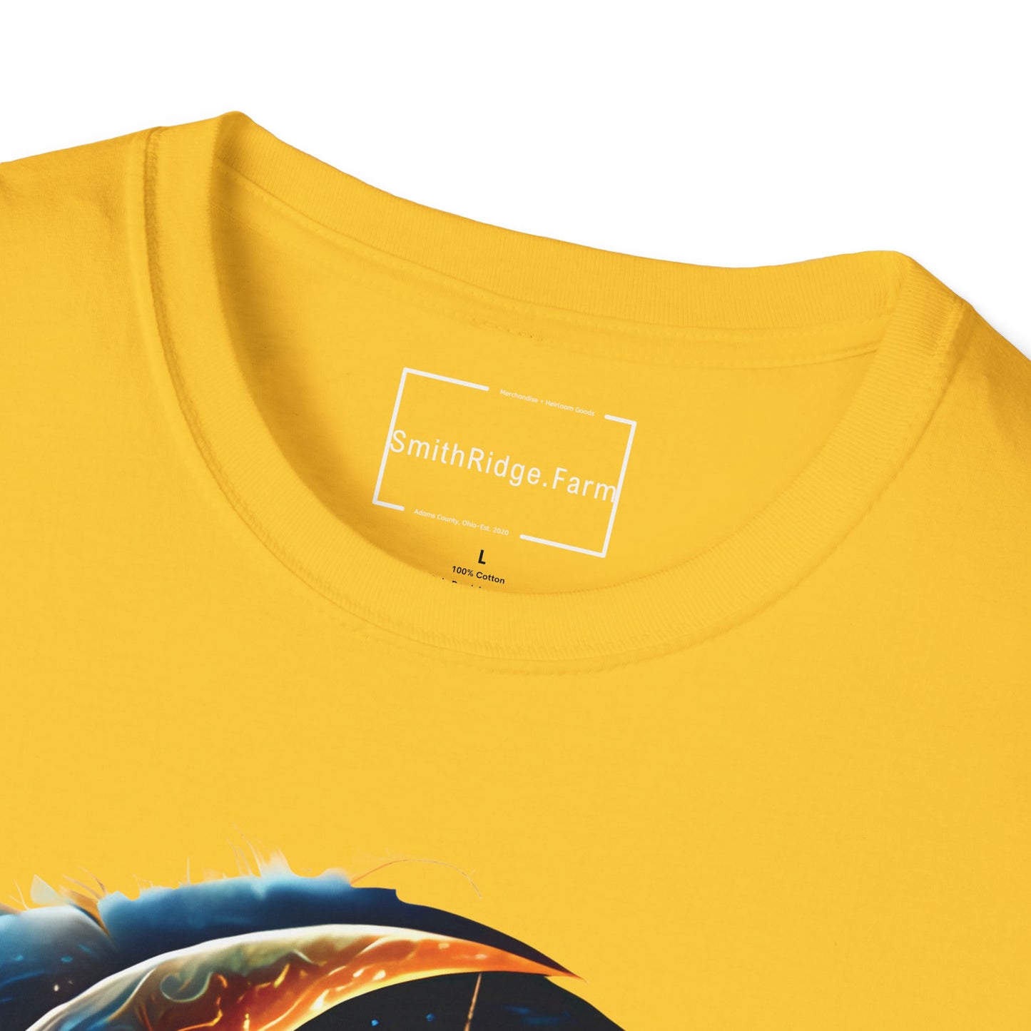 CELESTIAL, MYSTICAL MOON. Cotton, Short Sleeve, Crew Neck Tee