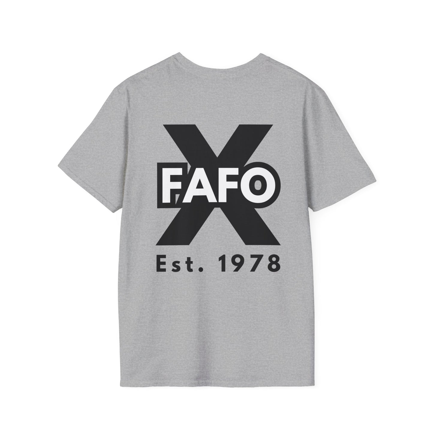 GEN X, THE FAFO CREW, Est 1978. Cotton, Short Sleeve, Crew Neck Tee in Light Colors.