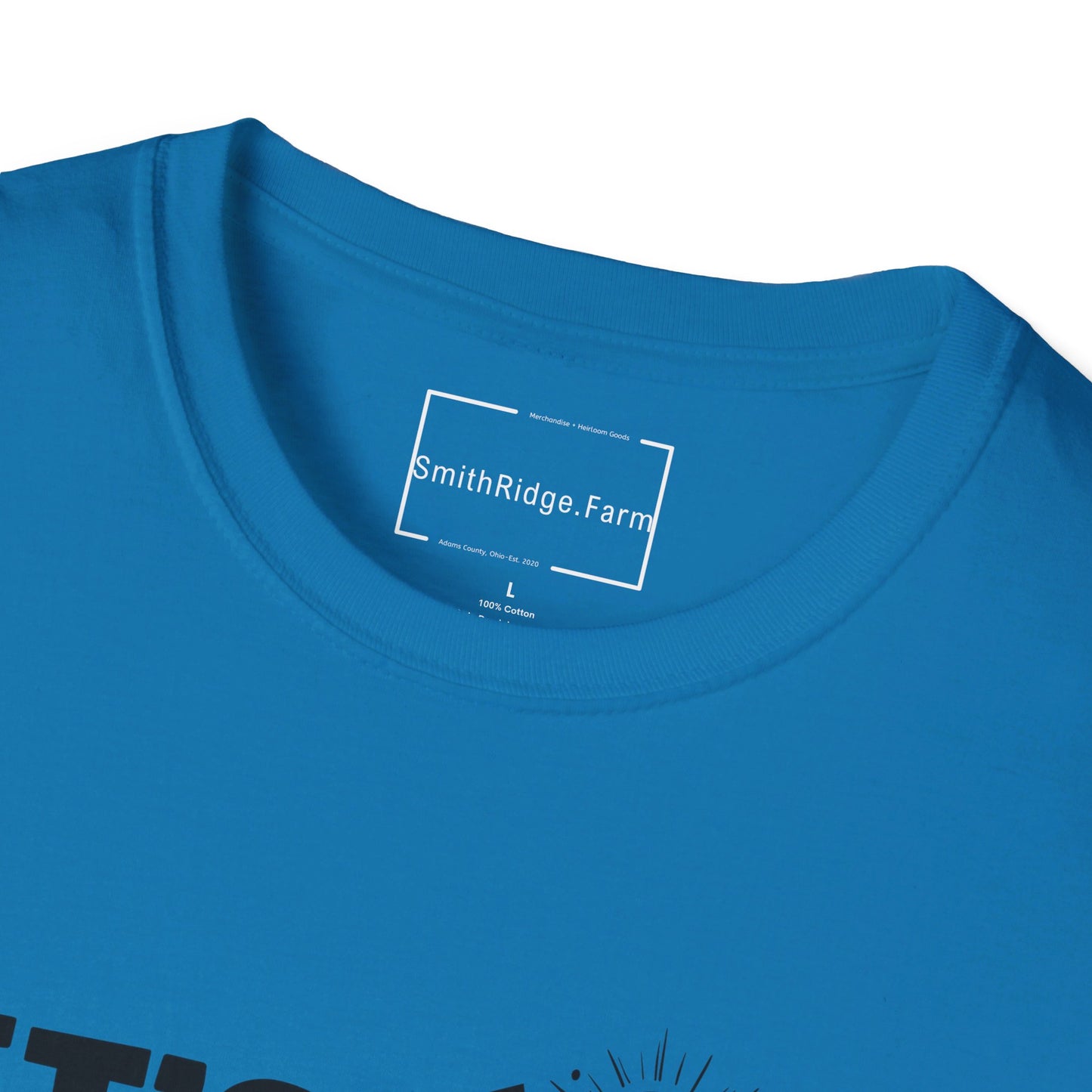 LET'S WANDER. HIKING HUMOR. Cotton, Short Sleeve, Crew Neck Tee.