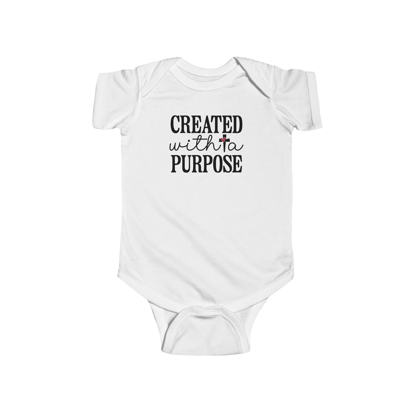 CREATED WITH A PURPOSE. Infant Fine Jersey Bodysuit.