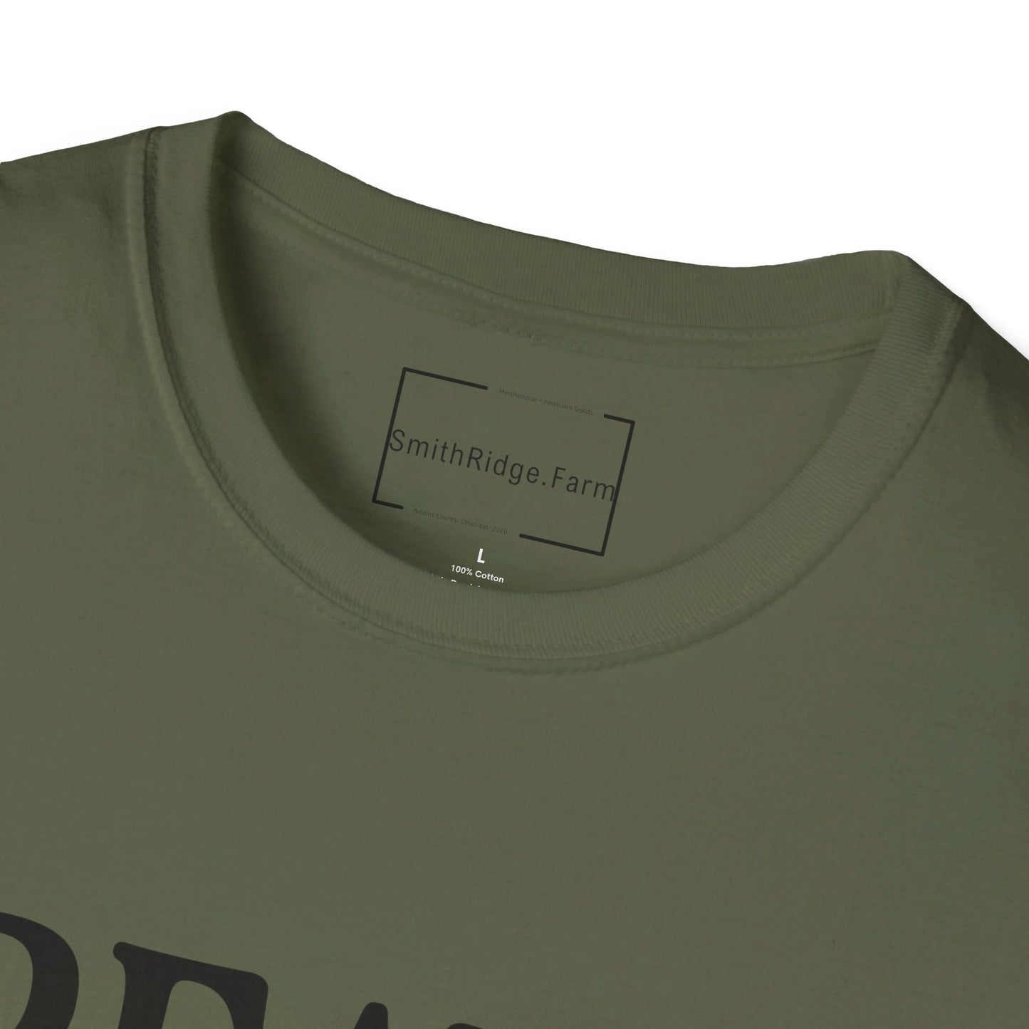CREATED WITH A PURPOSE. Cotton, Short Sleeve, Crew Neck Tee.