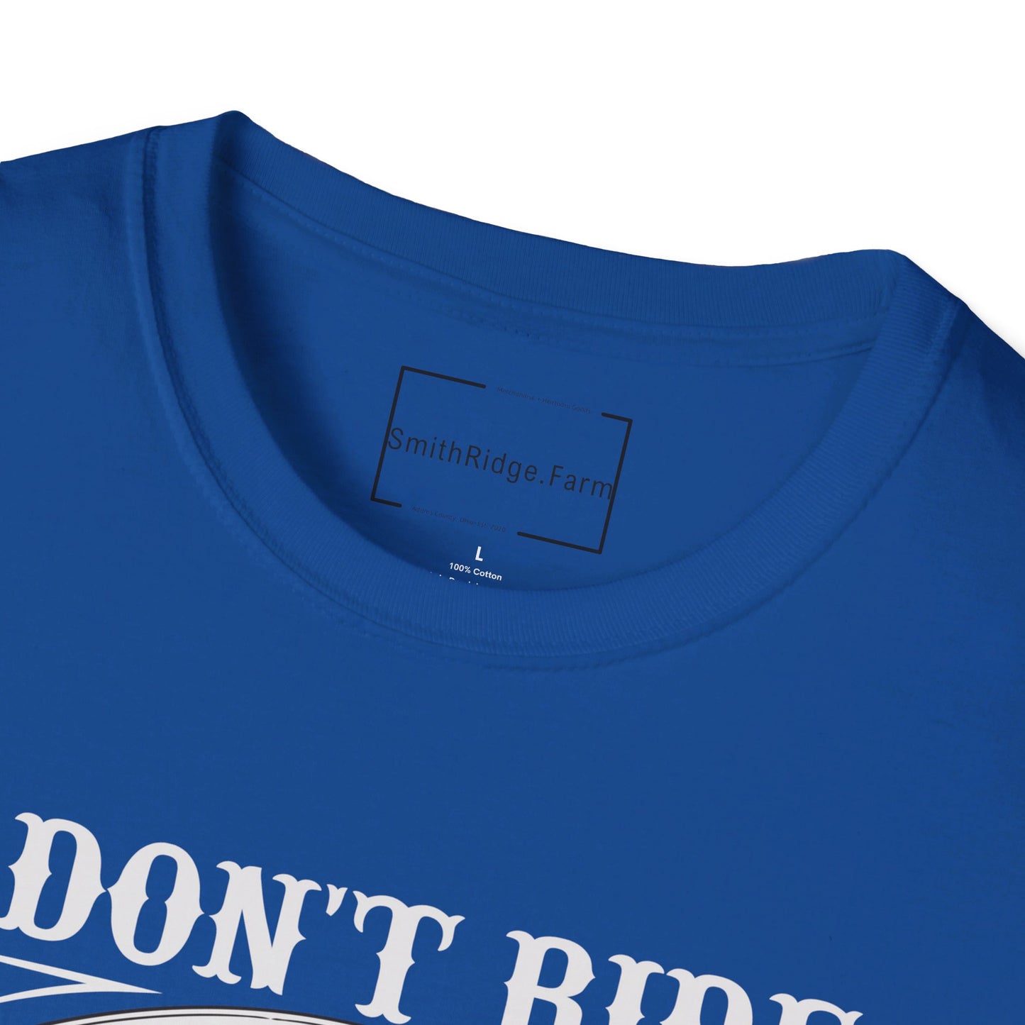 I DON'T RIDE MY OWN BIKE, BUT I DO RIDE MY OWN BIKER. MOTORCYCLE HUMOR. Cotton, Short Sleeve, Crew Neck Tee.