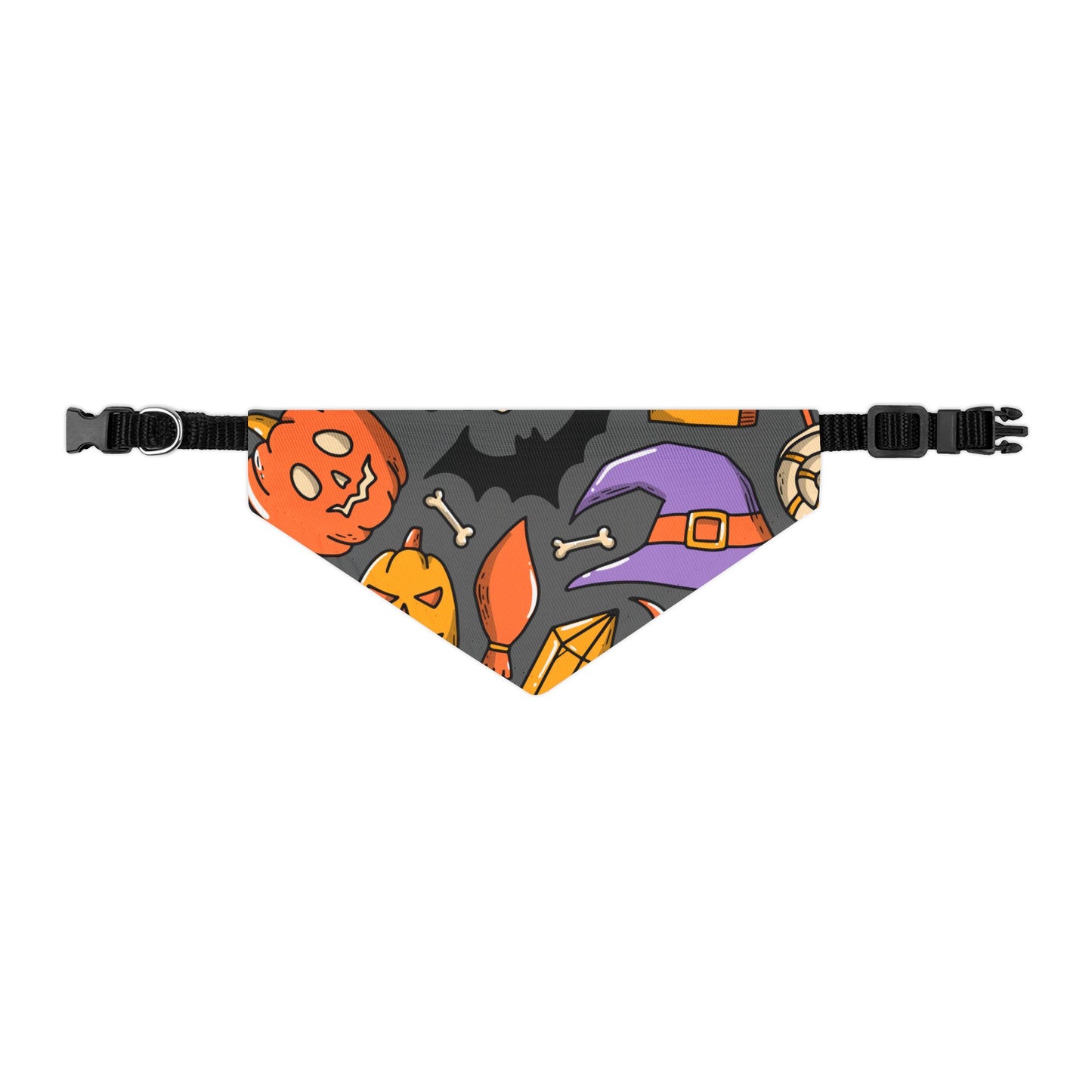 HAPPY HALLOWEEN. Pet Bandana Collar in Four Sizes.