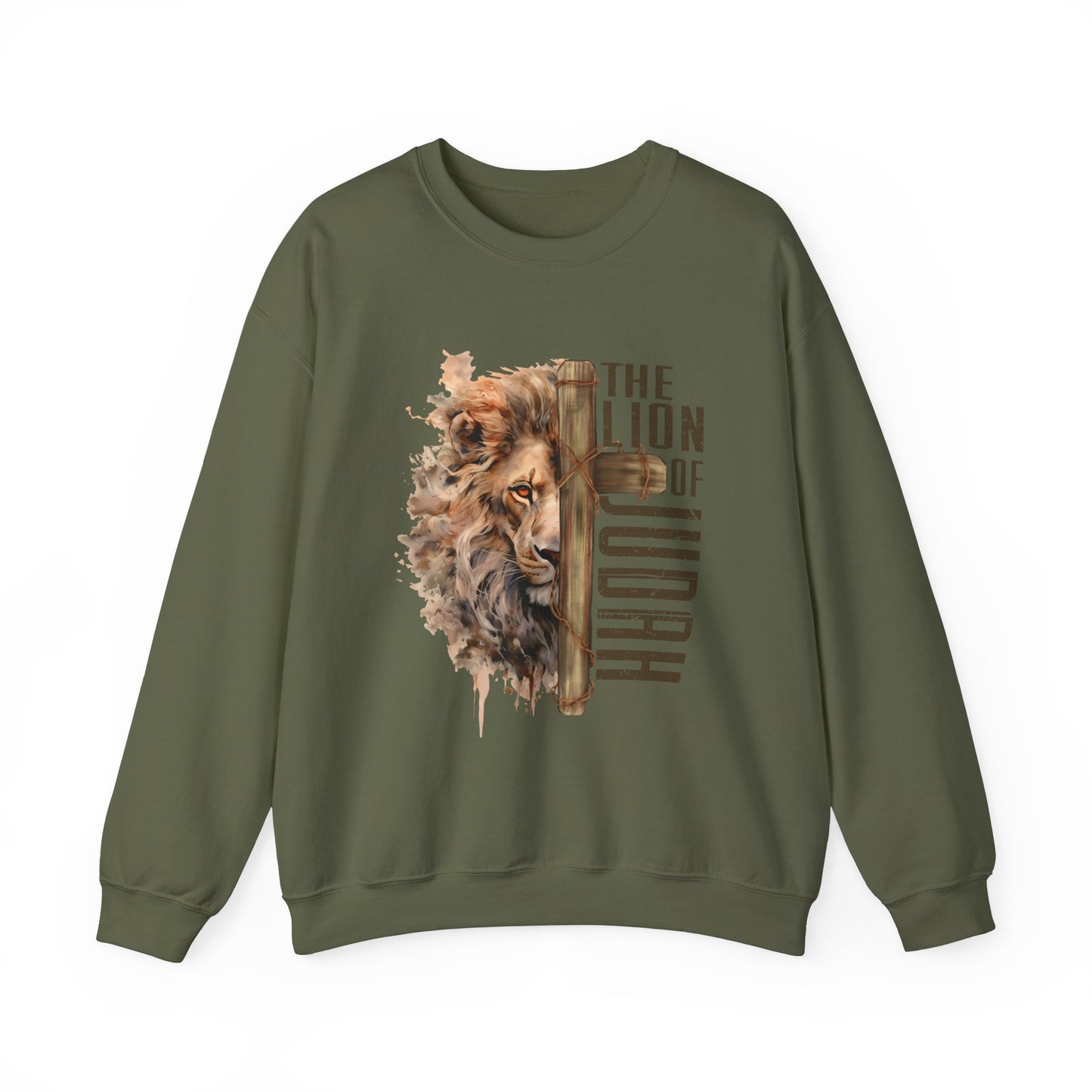 THE LION OF JUDAH. Unisex Heavy Blend Crewneck Sweatshirt.