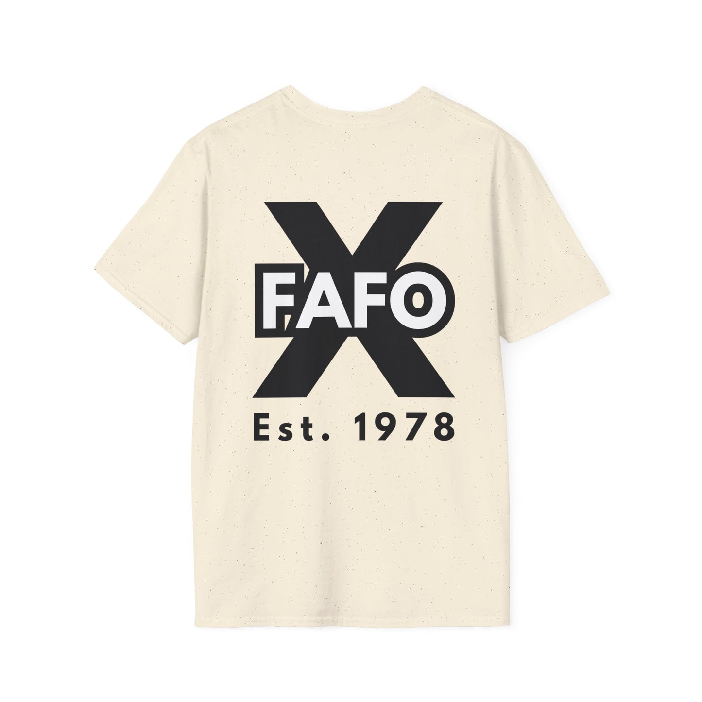GEN X, THE FAFO CREW, Est 1978. Cotton, Short Sleeve, Crew Neck Tee in Light Colors.