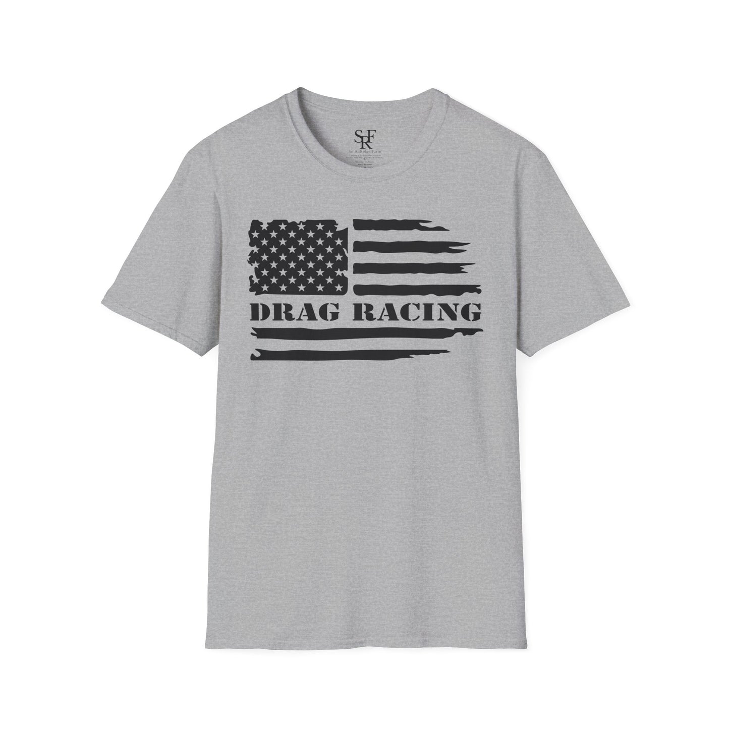 DRAG RACING ENTHUSIAST. Cotton, Short Sleeve, Crew Neck T-Shirt