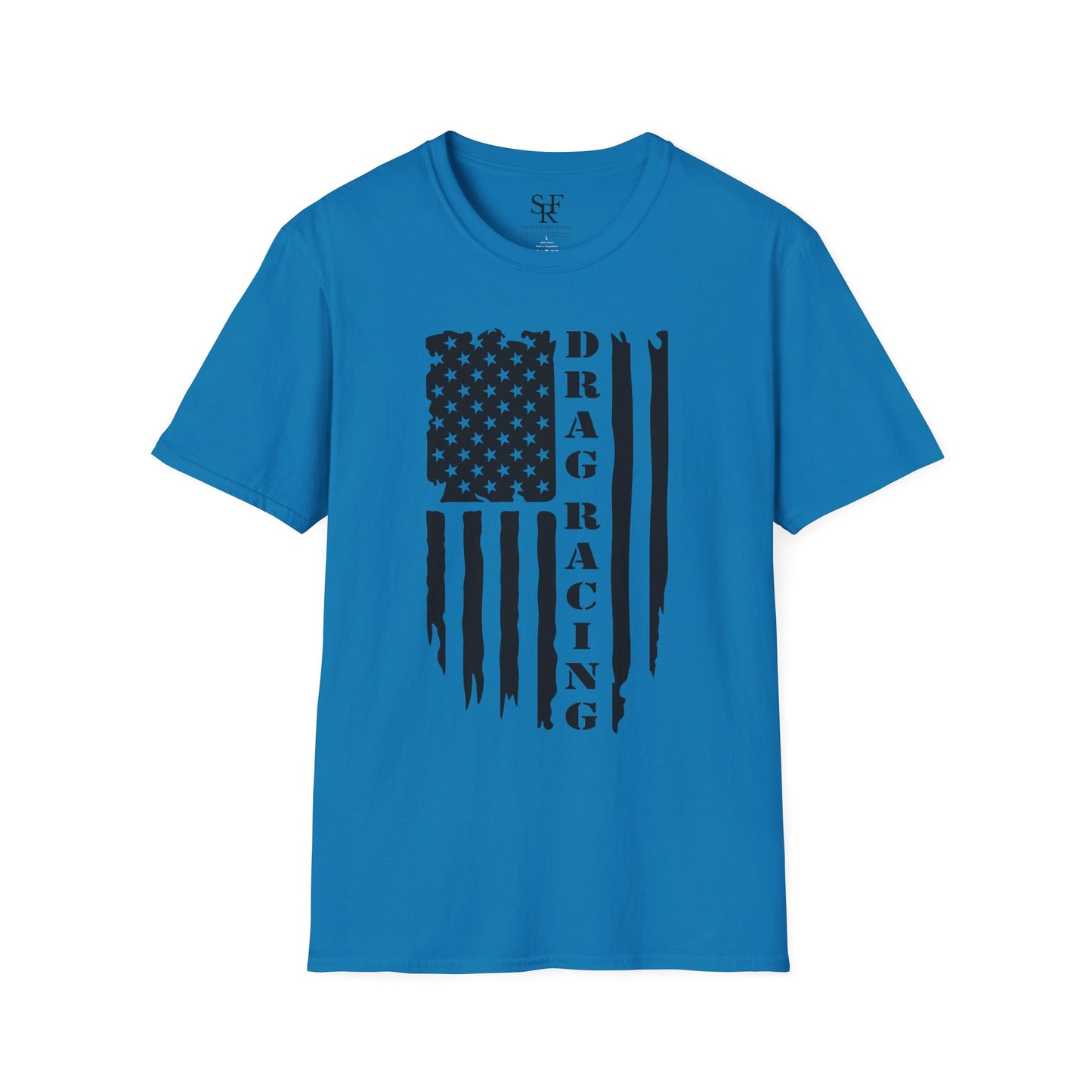 DRAG RACING PATRIOTS. Cotton, Short Sleeve, Crew Neck T-Shirt