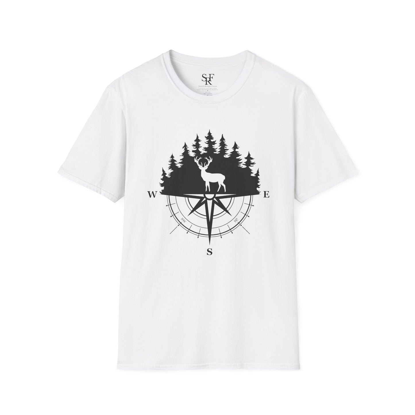 DEER HUNTING. Cotton, Short Sleeve, Crew Neck T-Shirt
