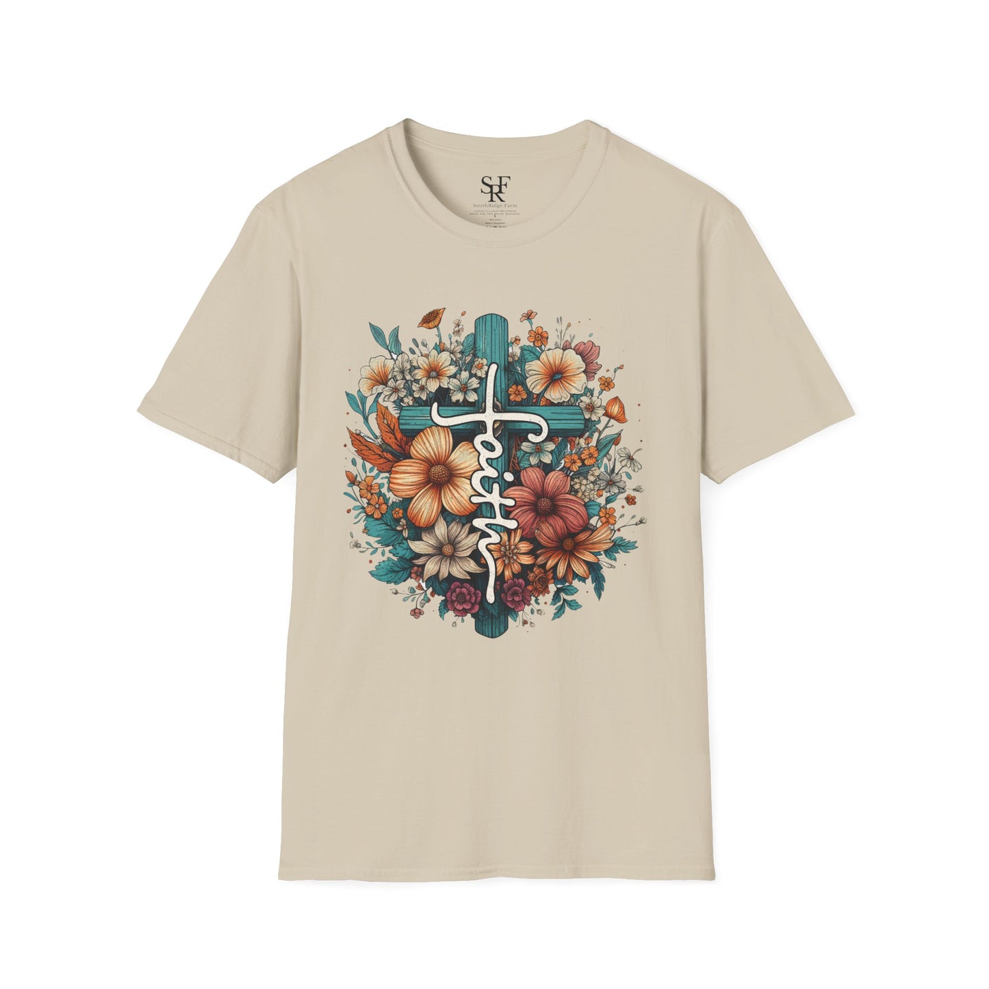 FAITH. Cotton, Short Sleeve, Crew Neck T-Shirt