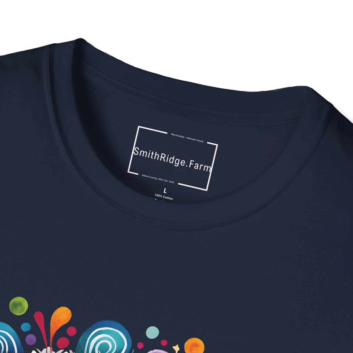 PEACE, LOVE, HIPPIE SOUL. Cotton, Short Sleeve, Crew Neck Tee.