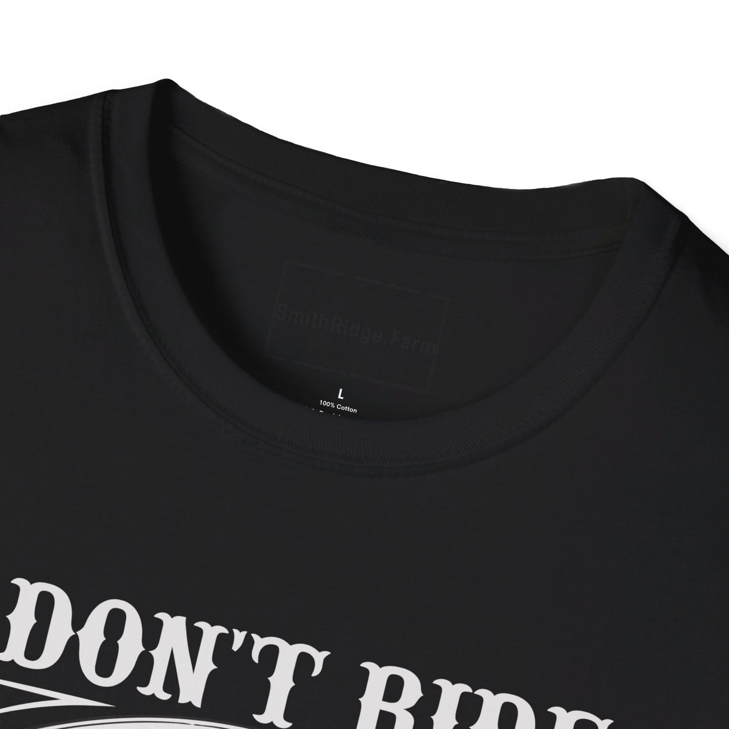 I DON'T RIDE MY OWN BIKE, BUT I DO RIDE MY OWN BIKER. MOTORCYCLE HUMOR. Cotton, Short Sleeve, Crew Neck Tee.