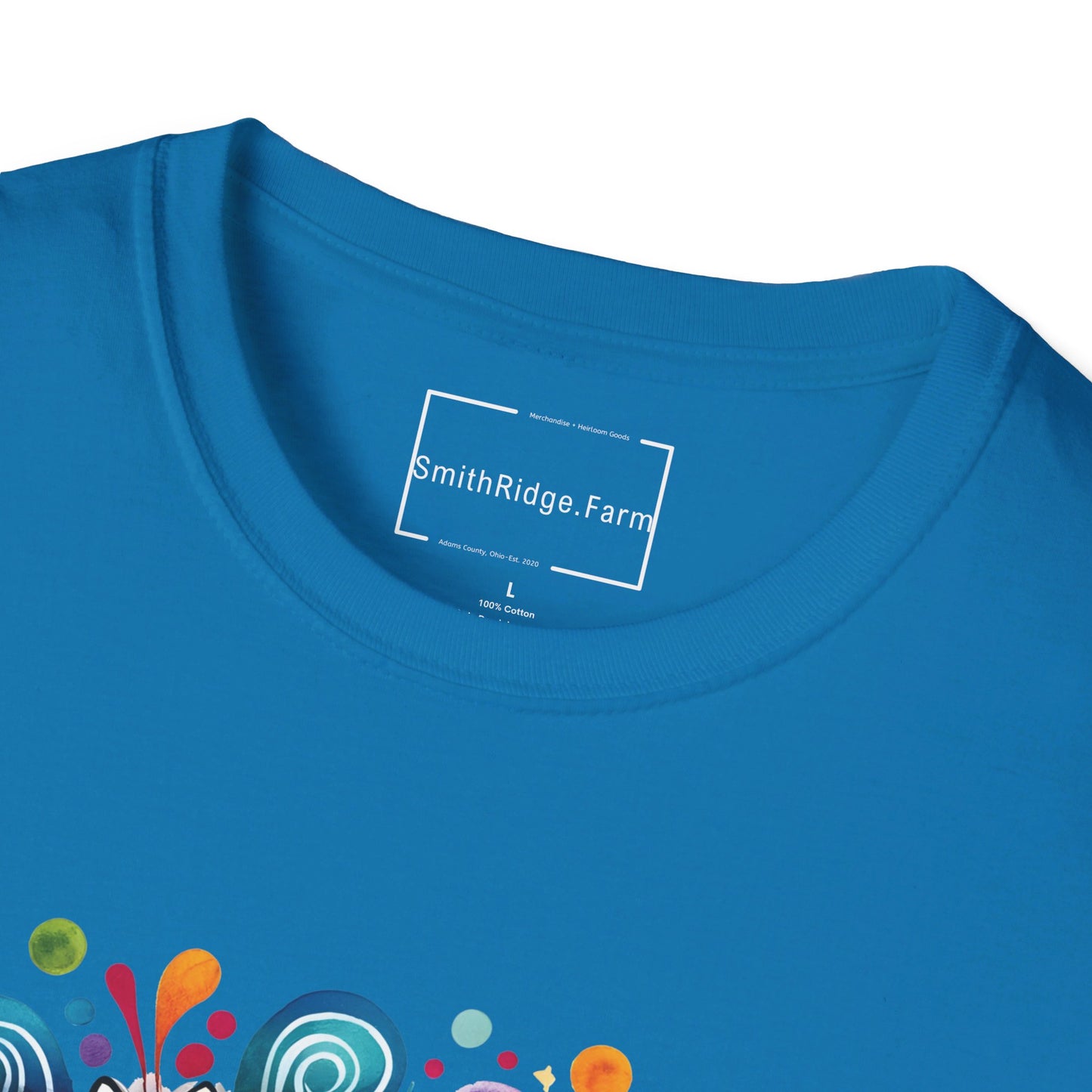 PEACE, LOVE, HIPPIE SOUL. Cotton, Short Sleeve, Crew Neck Tee.