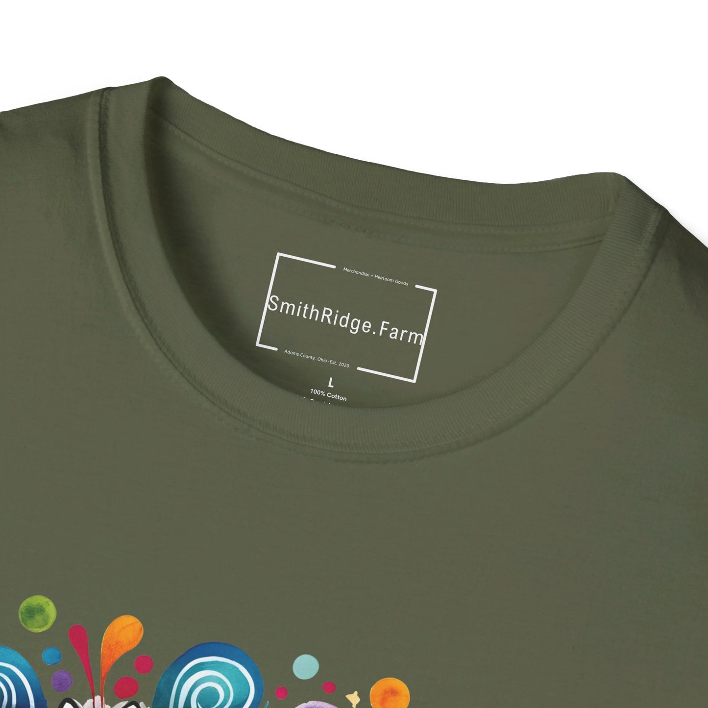 PEACE, LOVE, HIPPIE SOUL. Cotton, Short Sleeve, Crew Neck Tee.