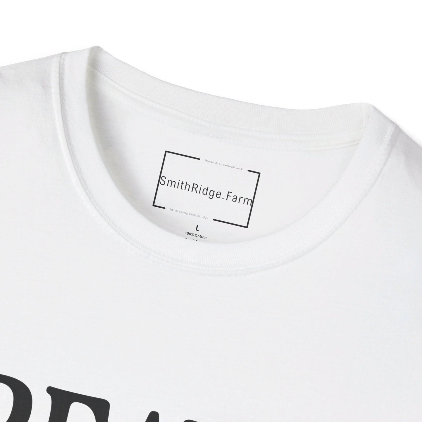 CREATED WITH A PURPOSE. Cotton, Short Sleeve, Crew Neck Tee.