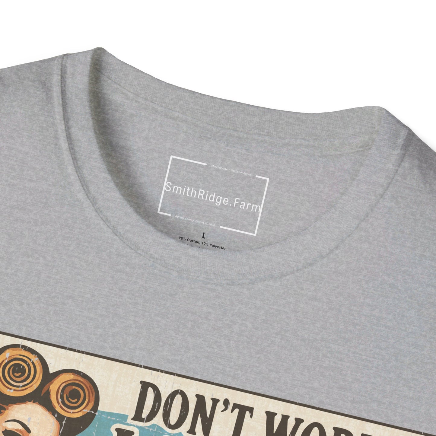 DON'T WORRY LAUNDRY, NOBODY'S DOING ME EITHER. Cotton, Short Sleeve, Crew Neck Tee.