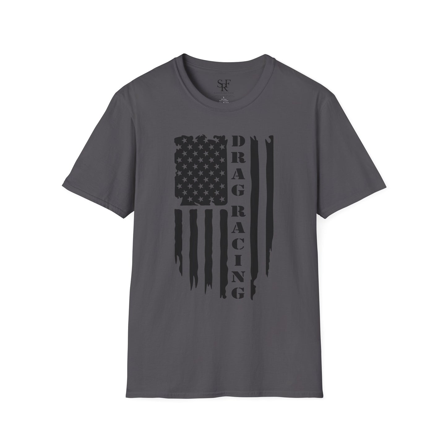 DRAG RACING PATRIOTS. Cotton, Short Sleeve, Crew Neck T-Shirt