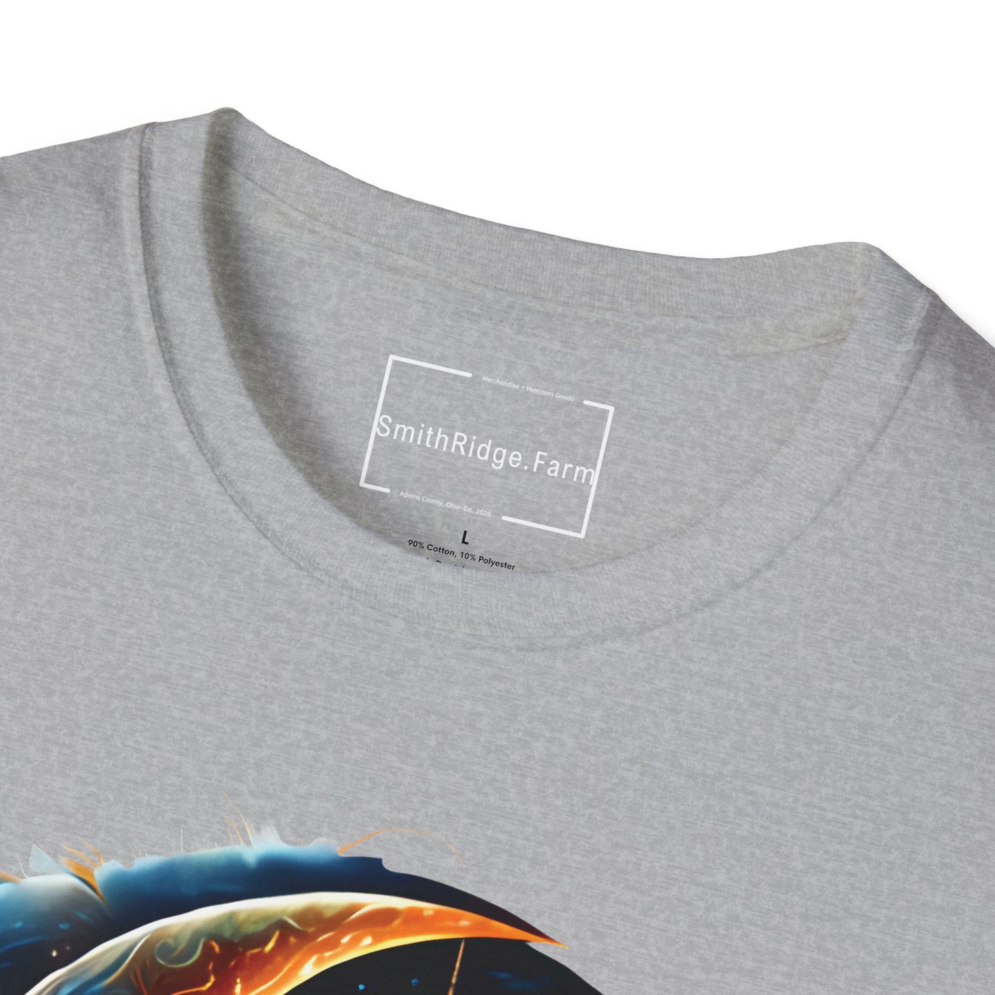 CELESTIAL, MYSTICAL MOON. Cotton, Short Sleeve, Crew Neck Tee
