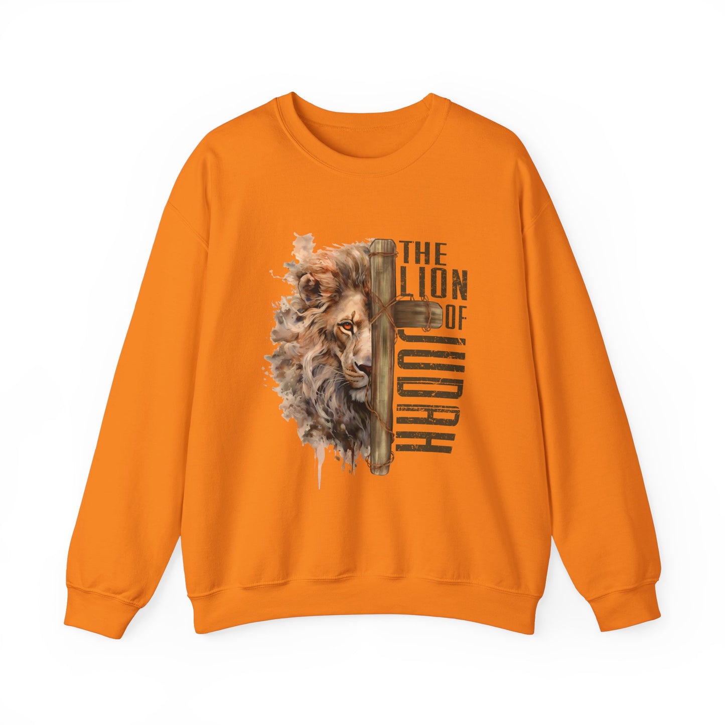 THE LION OF JUDAH. Unisex Heavy Blend Crewneck Sweatshirt.