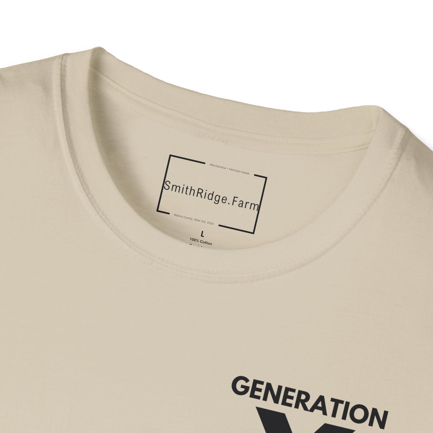 GEN X, THE FAFO CREW, Est 1976. Cotton, Short Sleeve, Crew Neck Tee in Light Colors.
